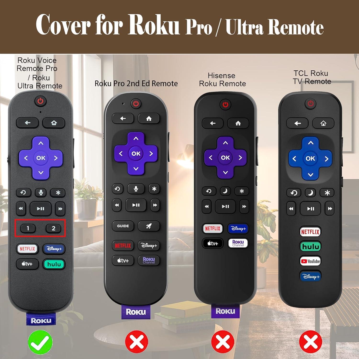 Funda de Silicona Verde para Control Remoto Roku Pro 2022