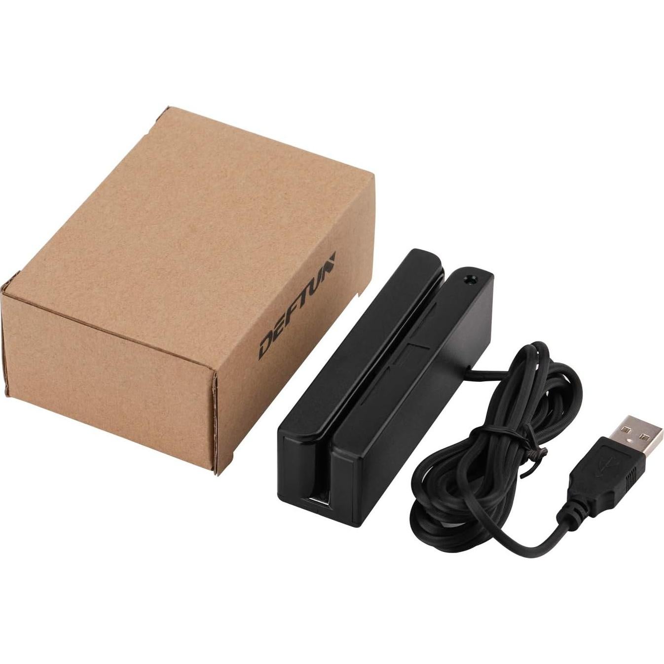 Lector de Tarjetas Magnéticas Deftun MSR90 USB 3 Pistas