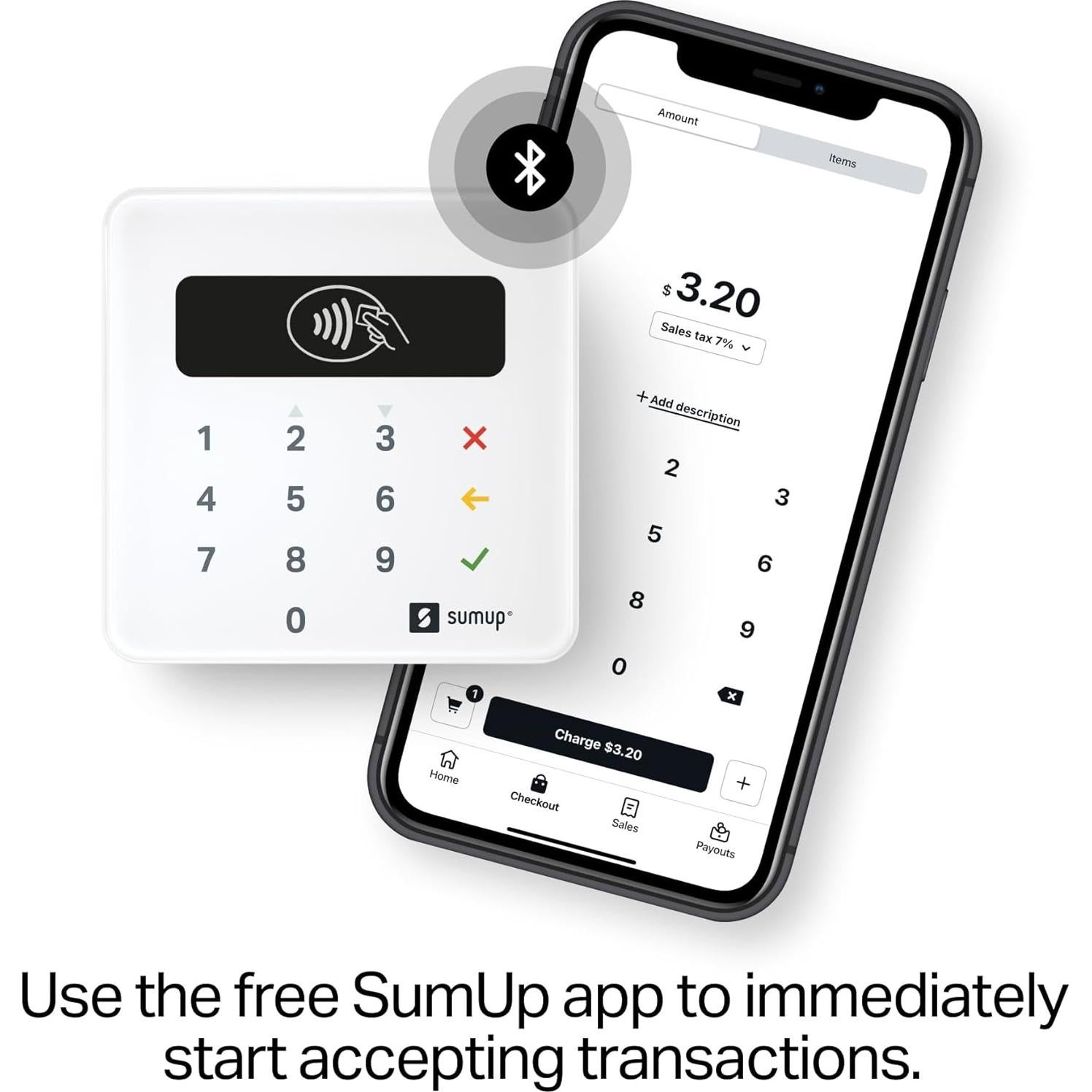 Lector de Tarjetas SumUp Plus Bluetooth NFC para Smartphone