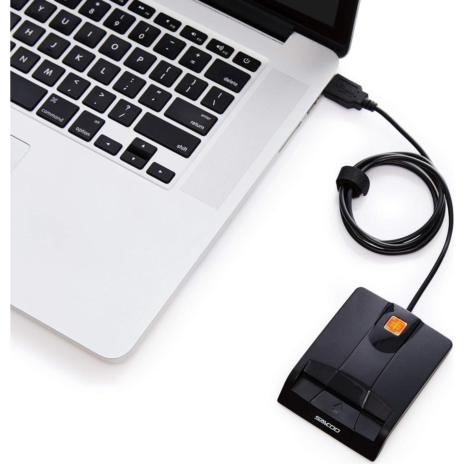 Lector de Tarjeta Inteligente CAC USB Saicoo - Compatible Mac y Windows