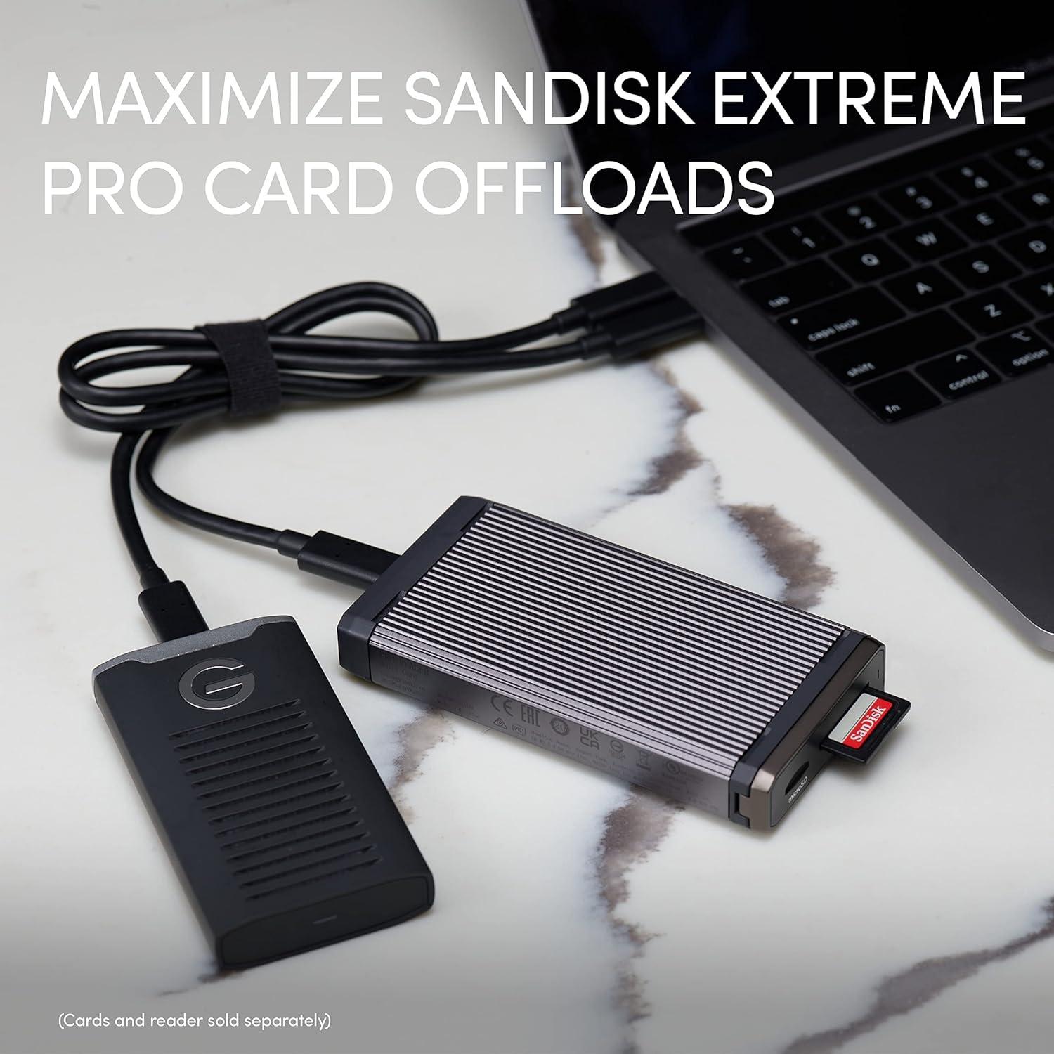 Lector de tarjetas SanDisk Professional PRO-Reader SD y microSD USB 3.2