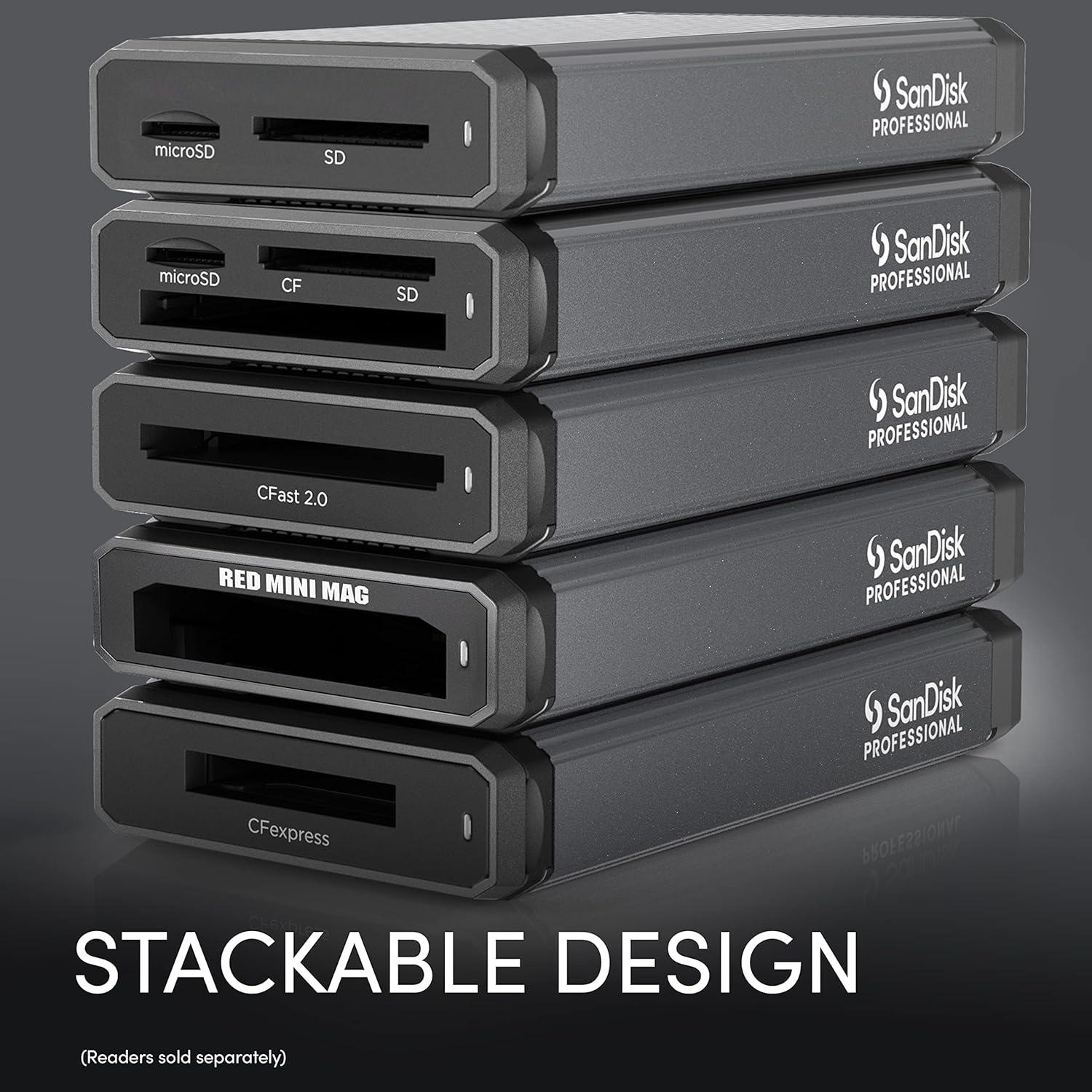 Lector de tarjetas SanDisk Professional PRO-Reader SD y microSD USB 3.2