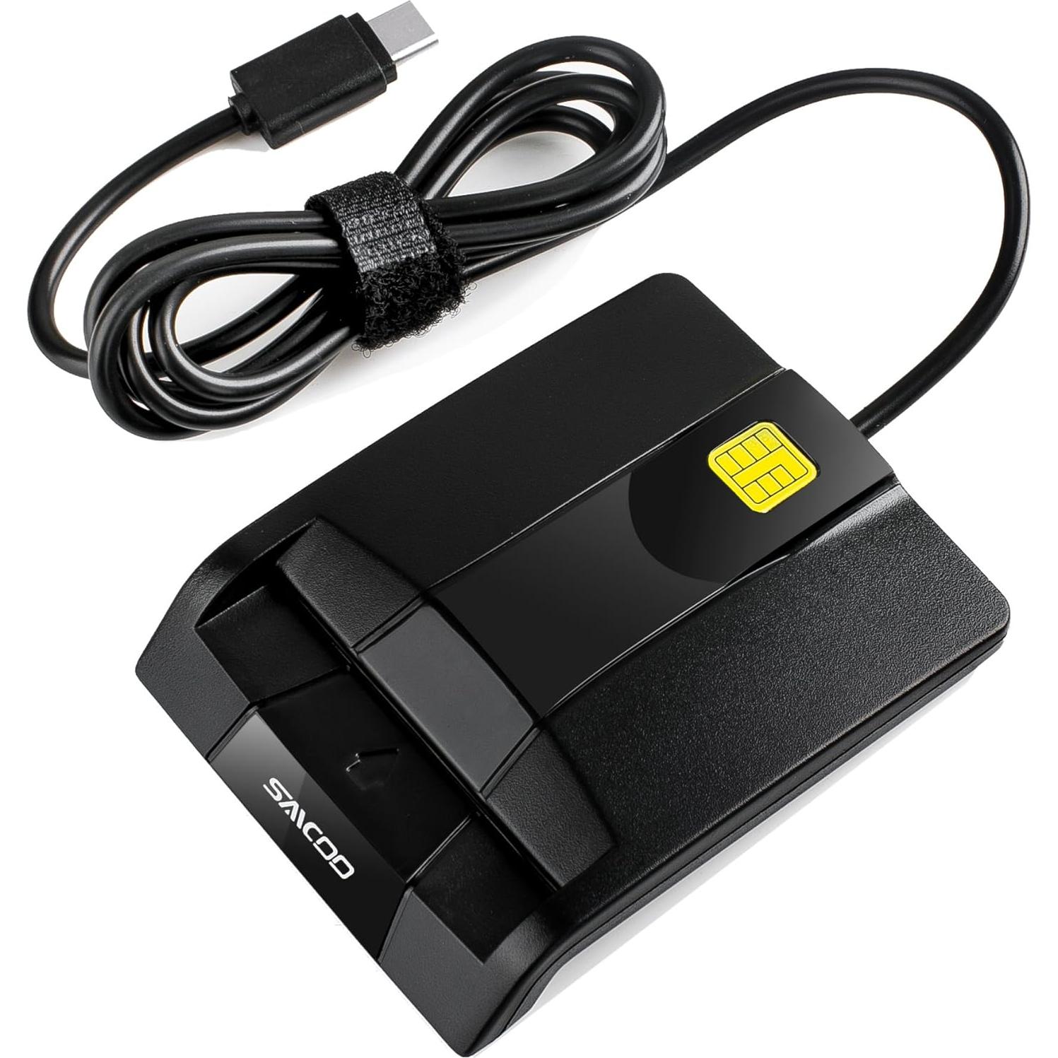 Lector de Tarjeta Inteligente USB-C Saicoo CAC Militar DOD