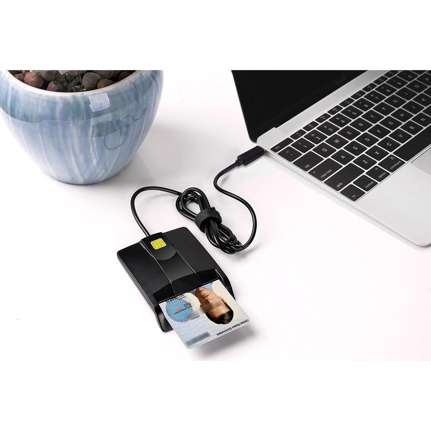 Lector de Tarjeta Inteligente USB-C Saicoo CAC Militar DOD