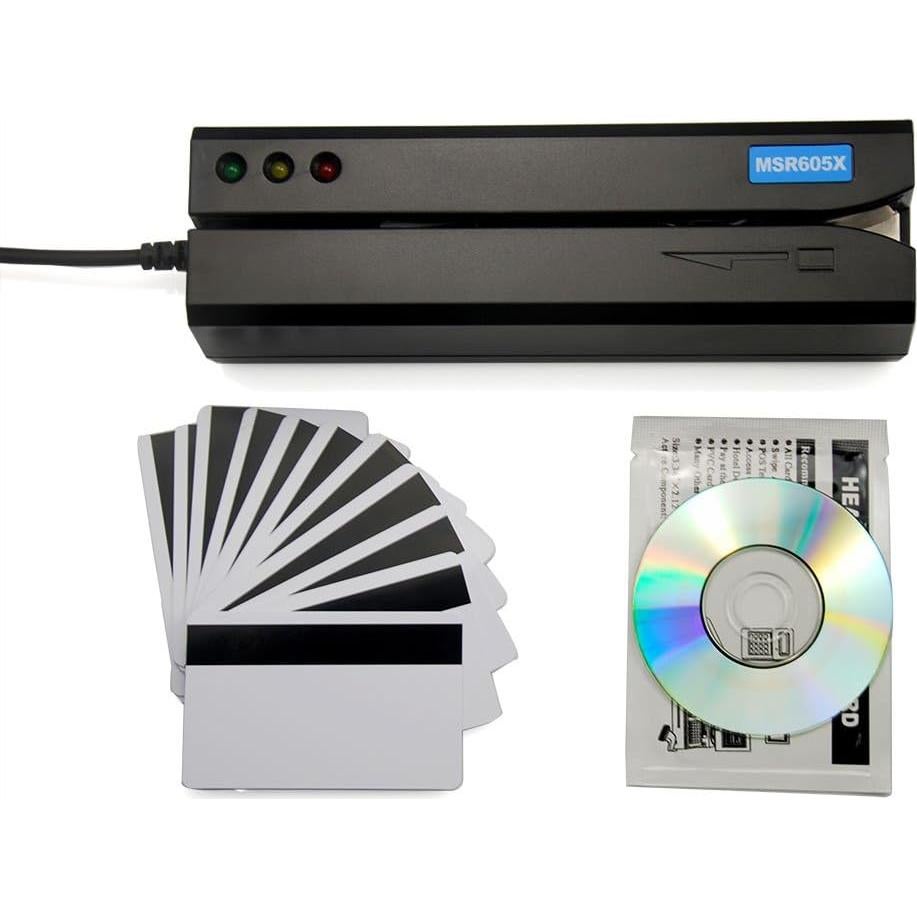 Lector y Escritor de Tarjetas Deftun MSR605X USB 3 Pistas