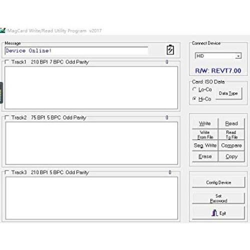 Lector y Escritor de Tarjetas Deftun MSR605X USB 3 Pistas
