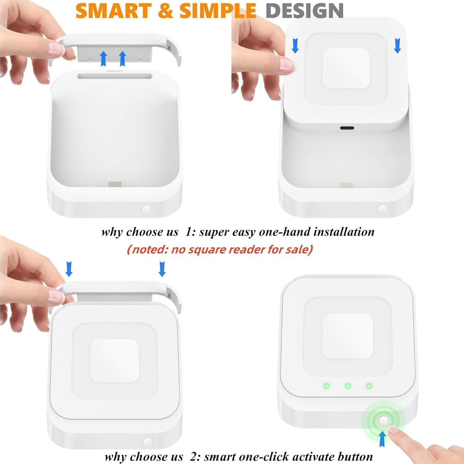 Base Cuadrada SORFHOUR para Lector Square 2da Generación