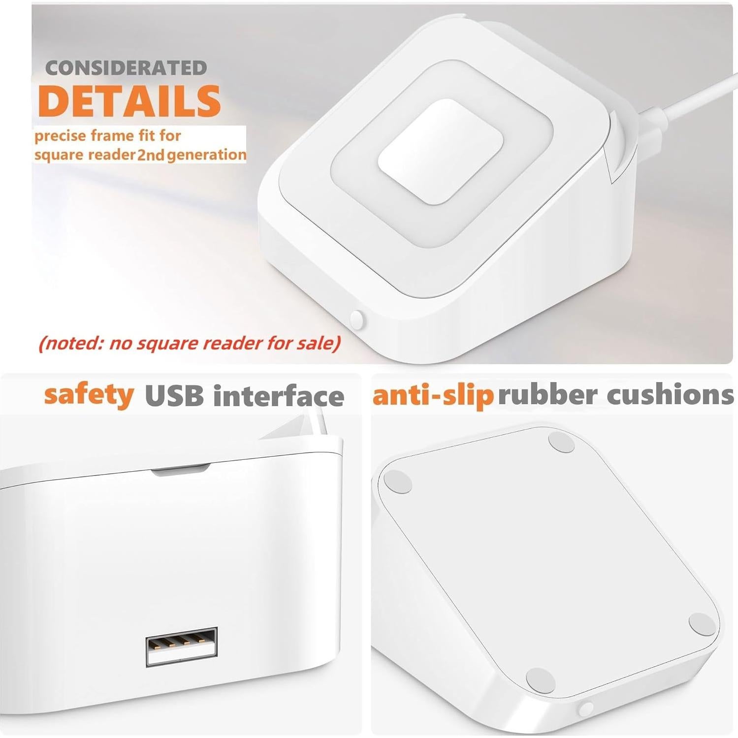 Base Cuadrada SORFHOUR para Lector Square 2da Generación