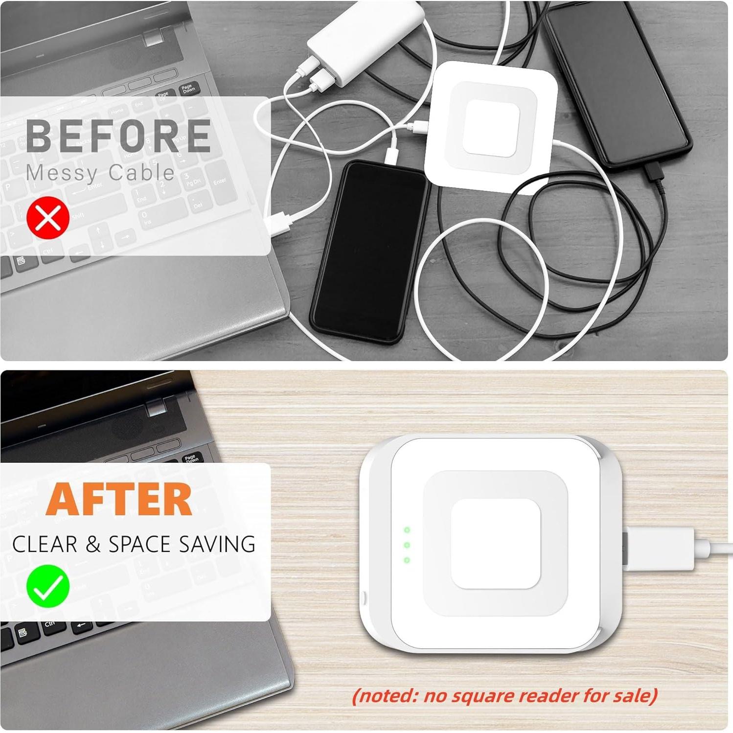 Base Cuadrada SORFHOUR para Lector Square 2da Generación