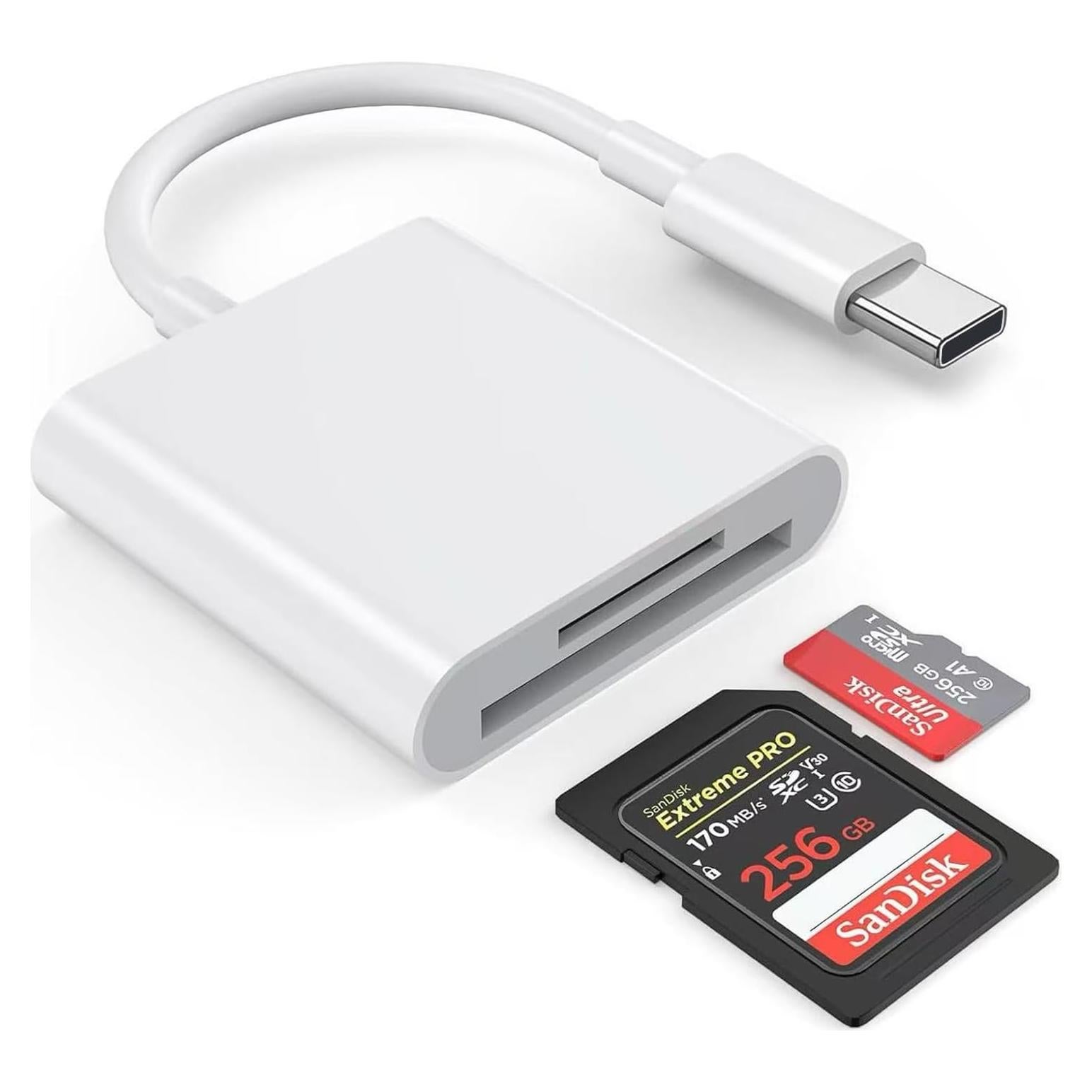 Lector de Tarjeta SD a USB C SSYCCY para iPhone 15/16