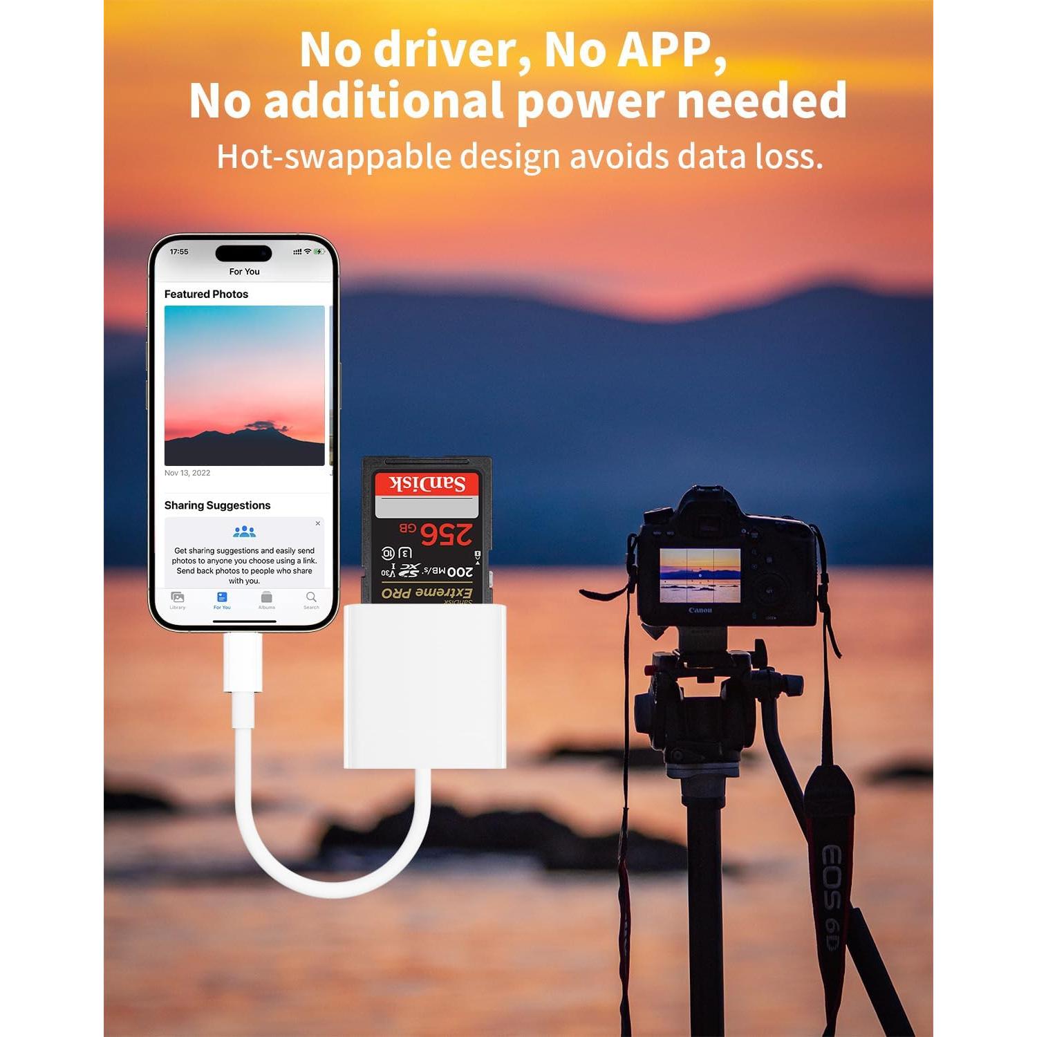 Lector de Tarjeta SD a USB C SSYCCY para iPhone 15/16