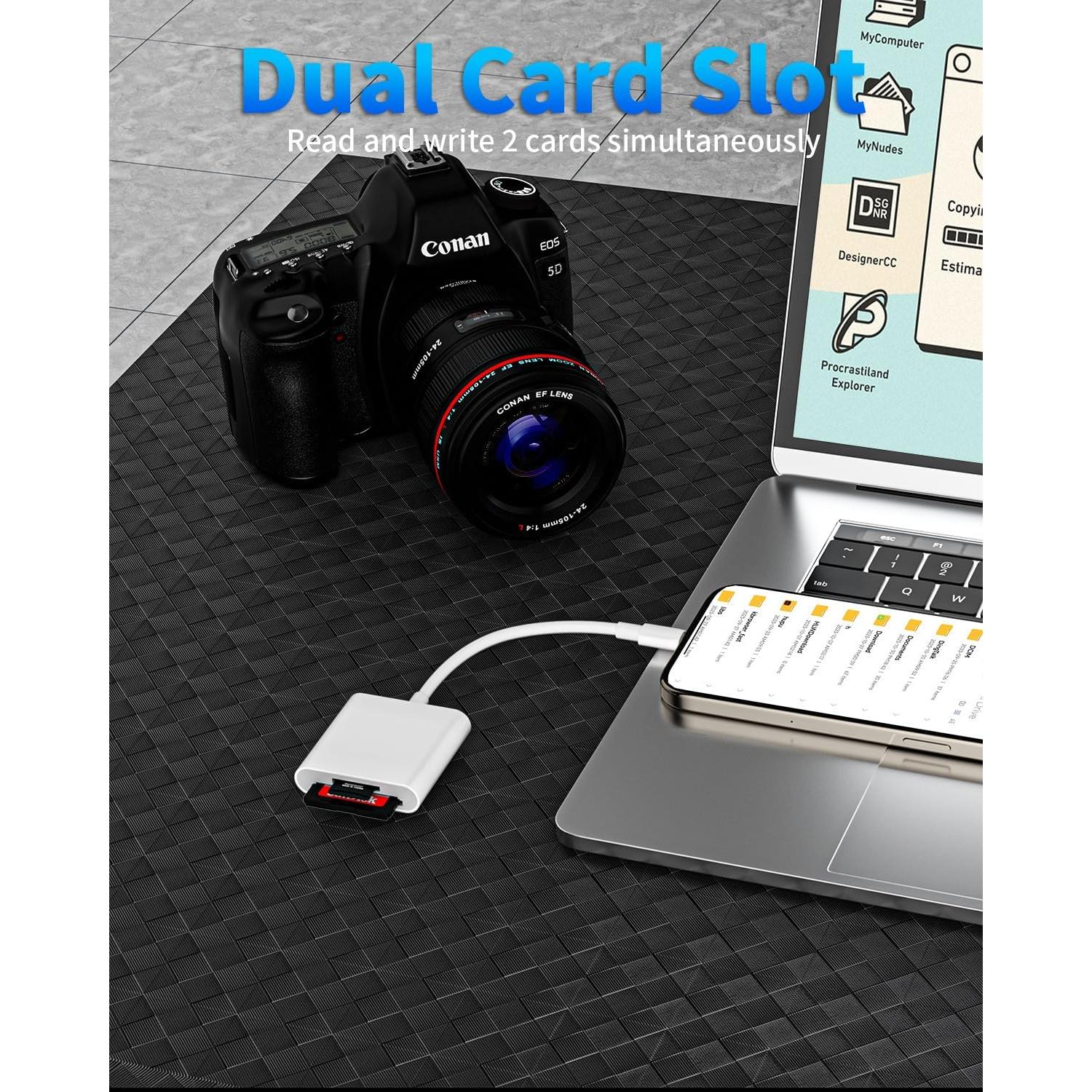 Lector de Tarjeta SD a USB C SSYCCY para iPhone 15/16