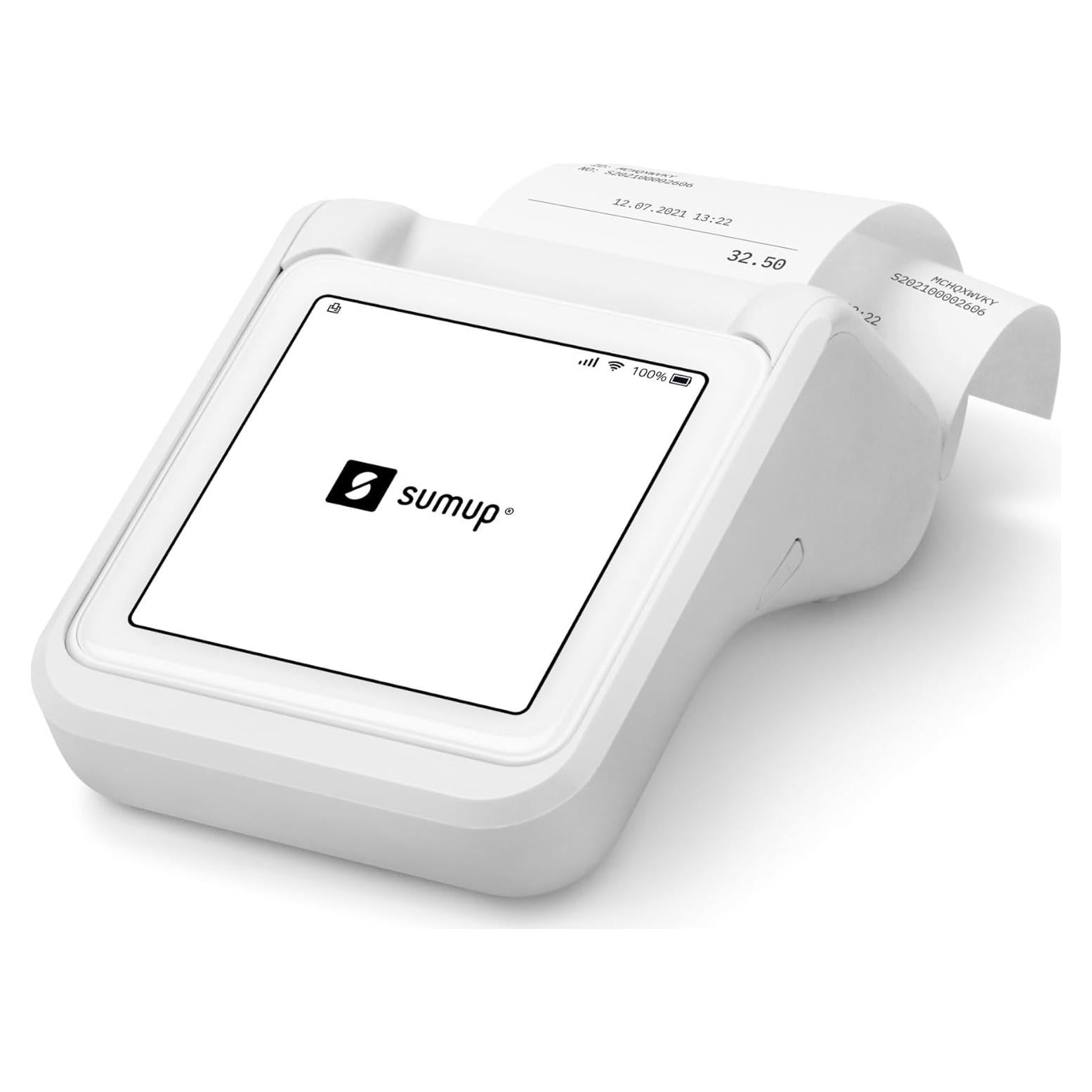 Lector de Tarjetas SumUp Solo + Impresora Térmica Portátil