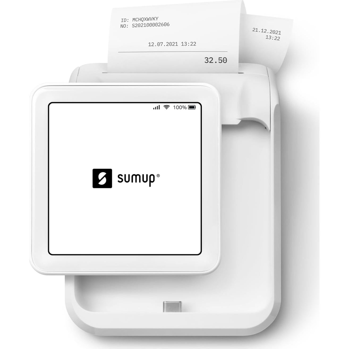 Lector de Tarjetas SumUp Solo + Impresora Térmica Portátil