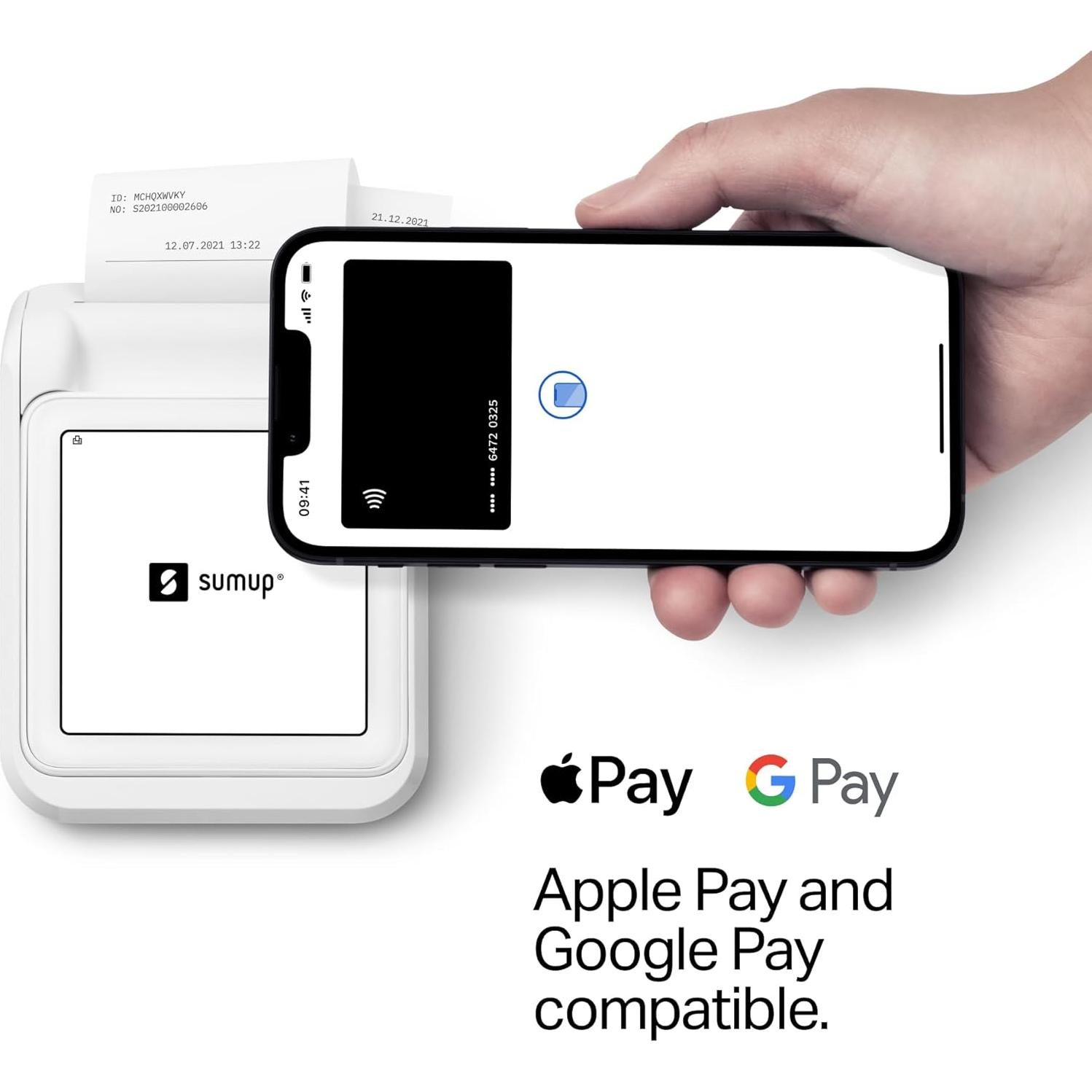 Lector de Tarjetas SumUp Solo + Impresora Térmica Portátil