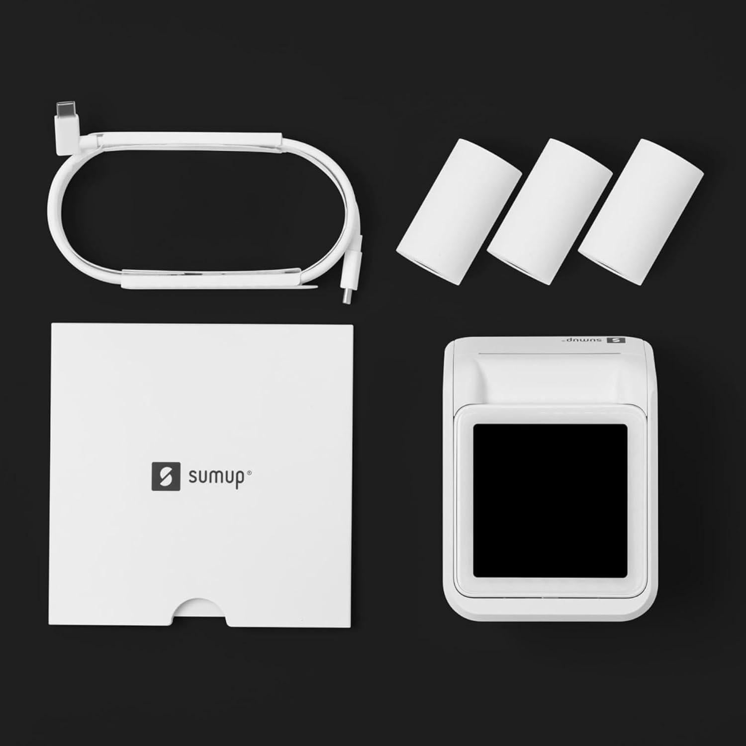 Lector de Tarjetas SumUp Solo + Impresora Térmica Portátil