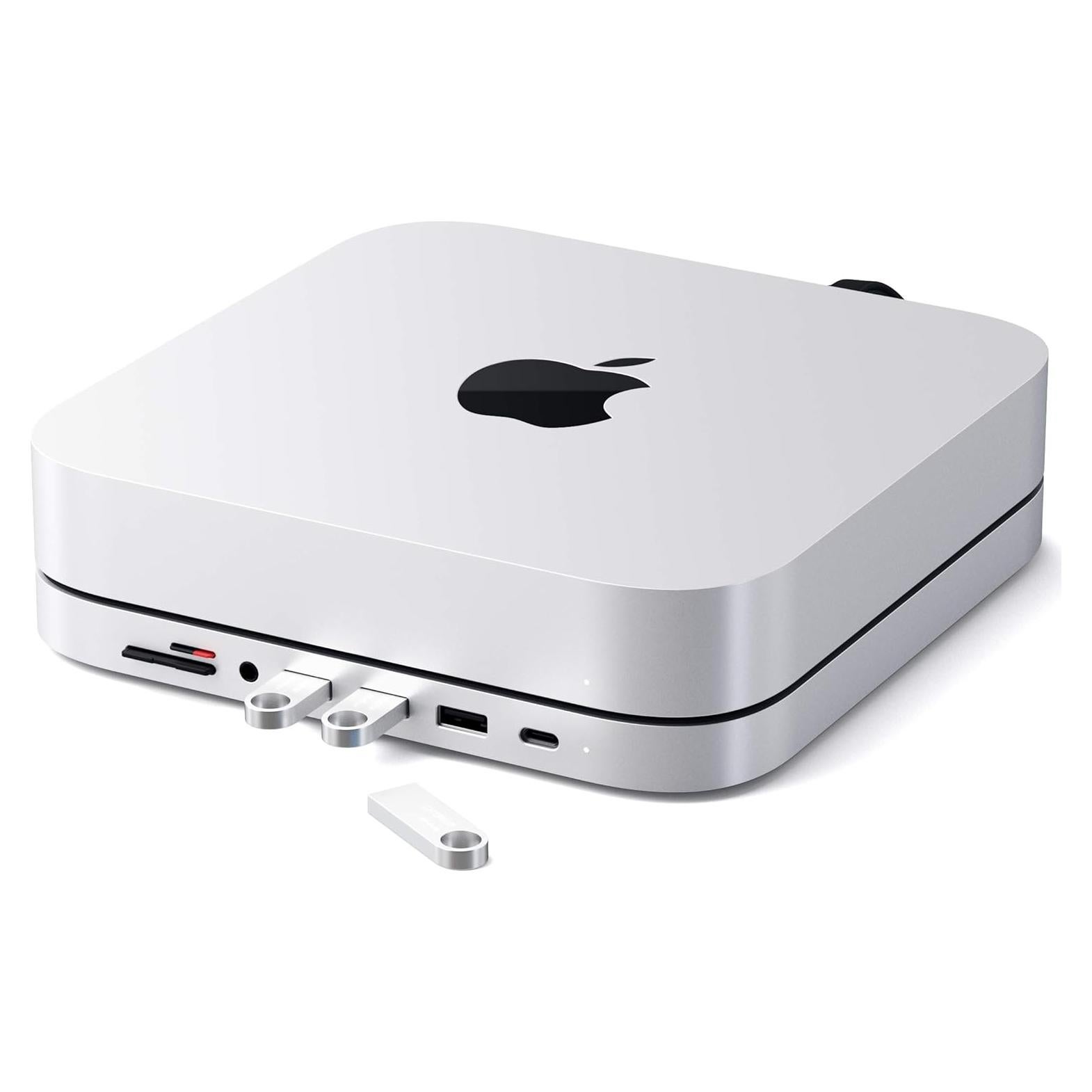 Satechi Hub USB-C 6-en-1 para Mac Mini Plata