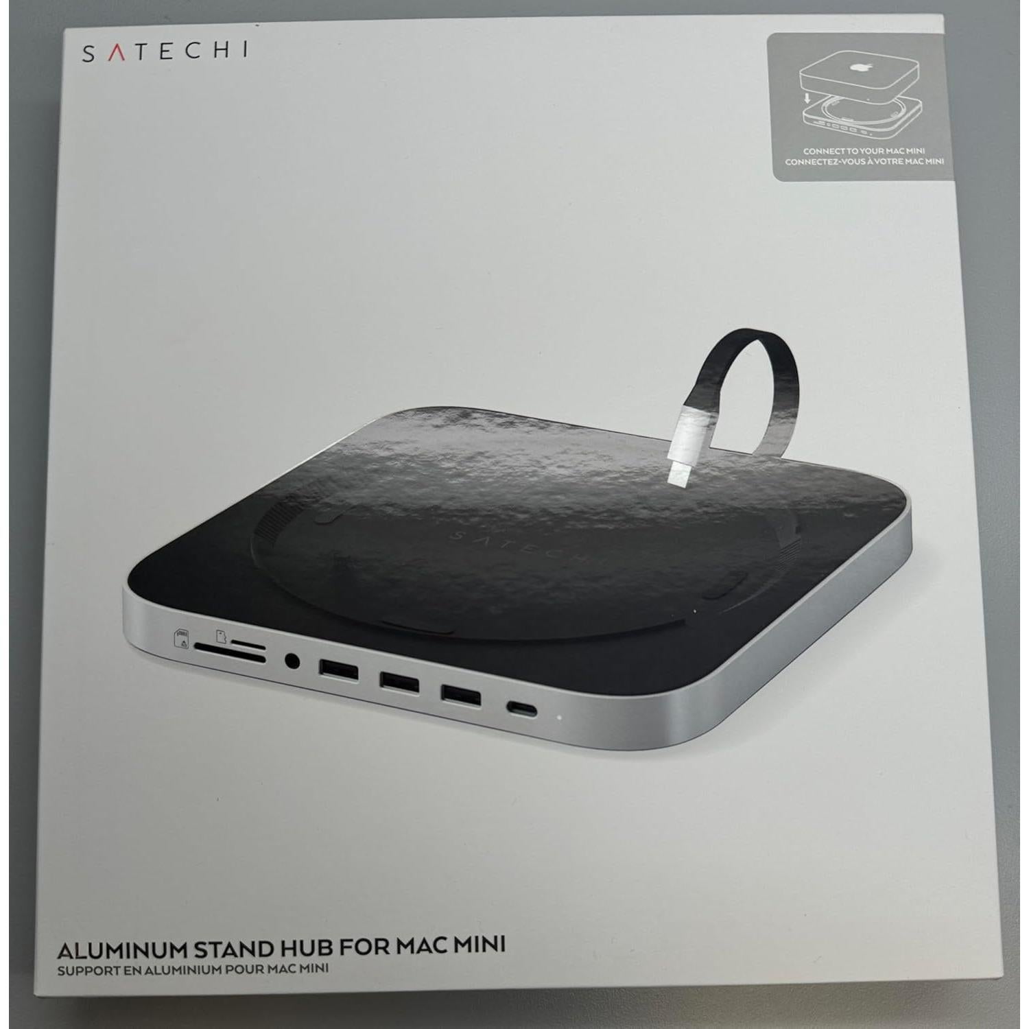 Satechi Hub USB-C 6-en-1 para Mac Mini Plata