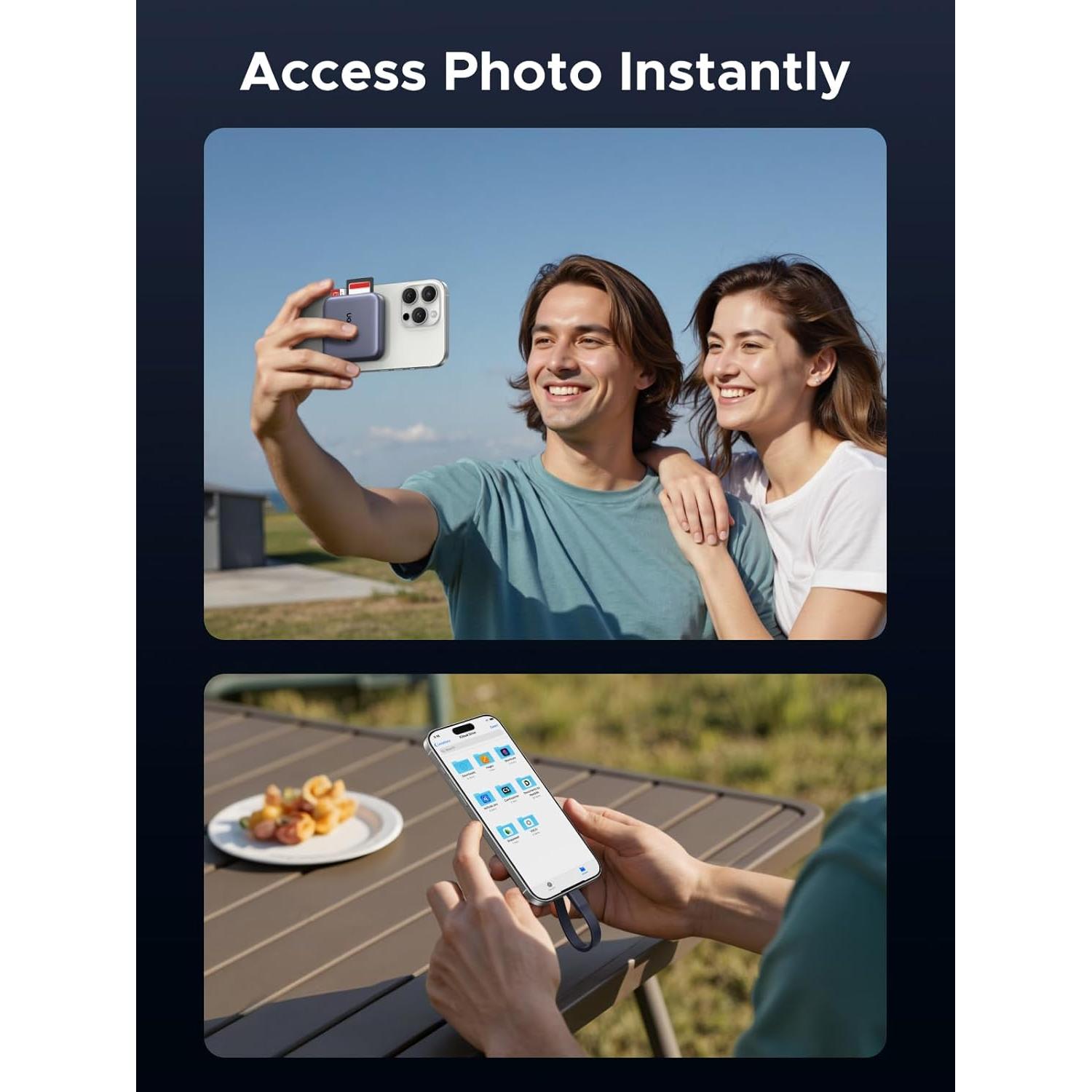 Lector de Tarjetas SD UGREEN 4.0 USB-C Magnético 312MB/s