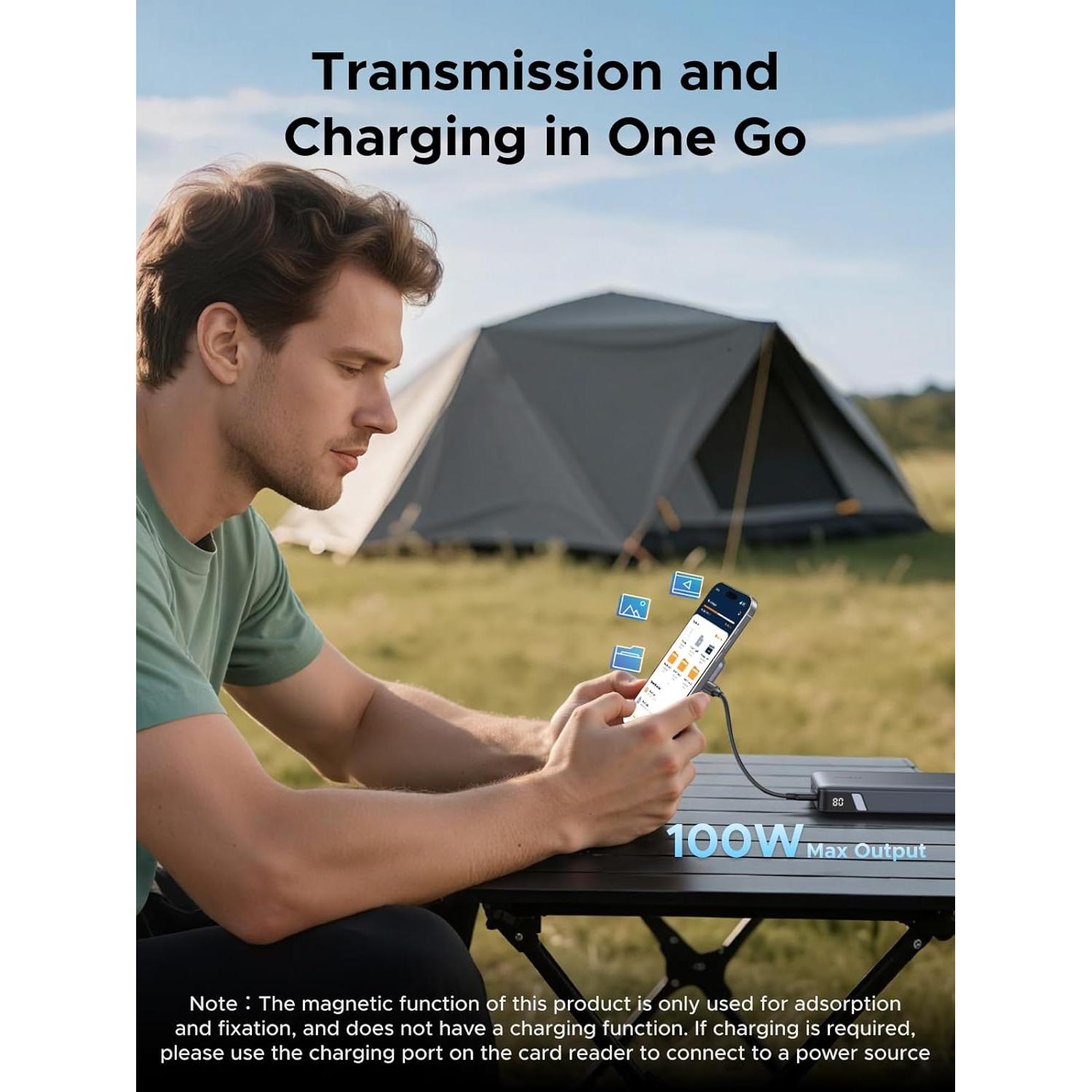 Lector de Tarjetas SD UGREEN 4.0 USB-C Magnético 312MB/s