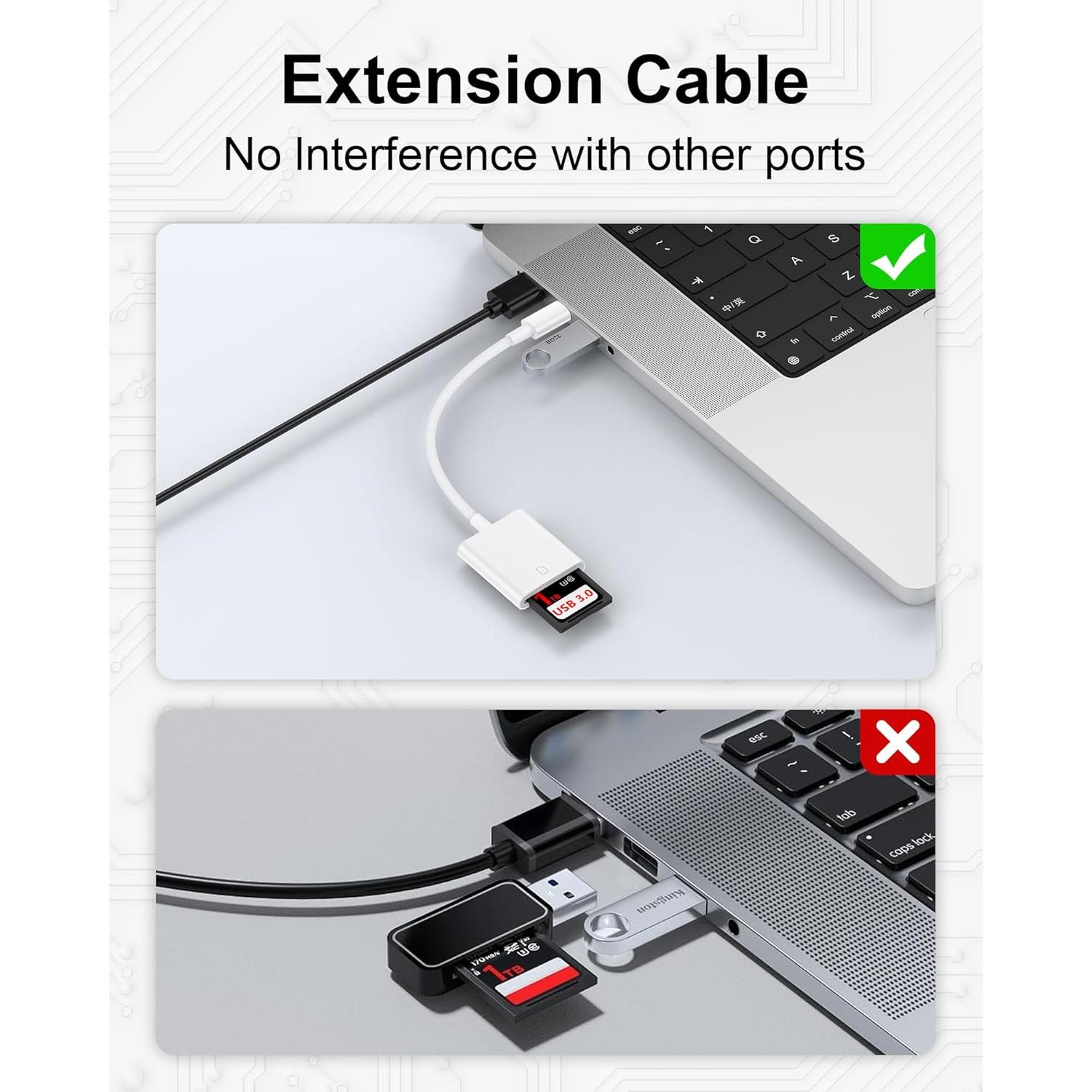 Lector de Tarjetas SD USB-C AILKIN para iPhone 15/16, Alta Velocidad