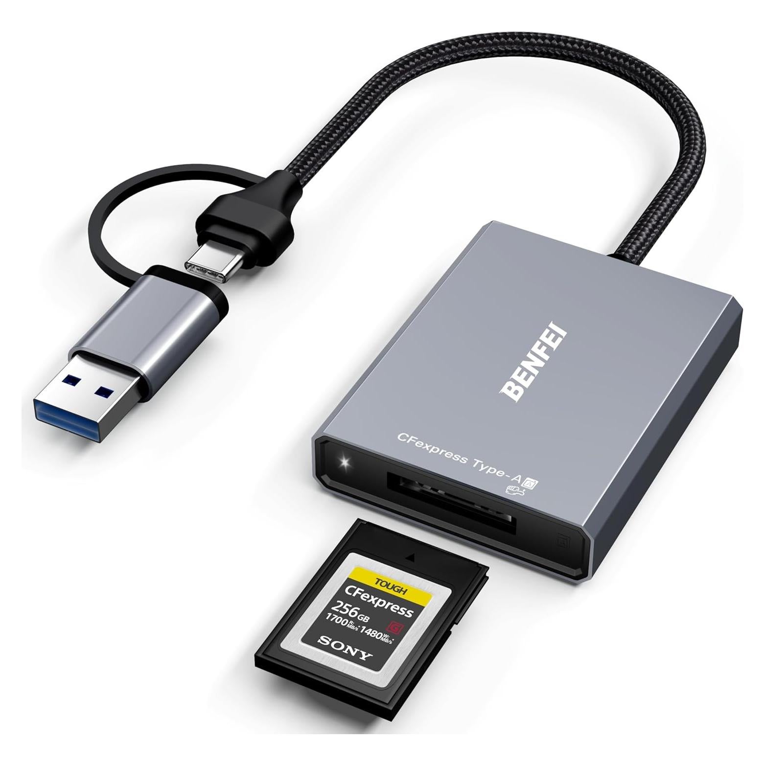 Lector de Tarjetas CFexpress Tipo A BENFEI USB 3.2 10Gbps