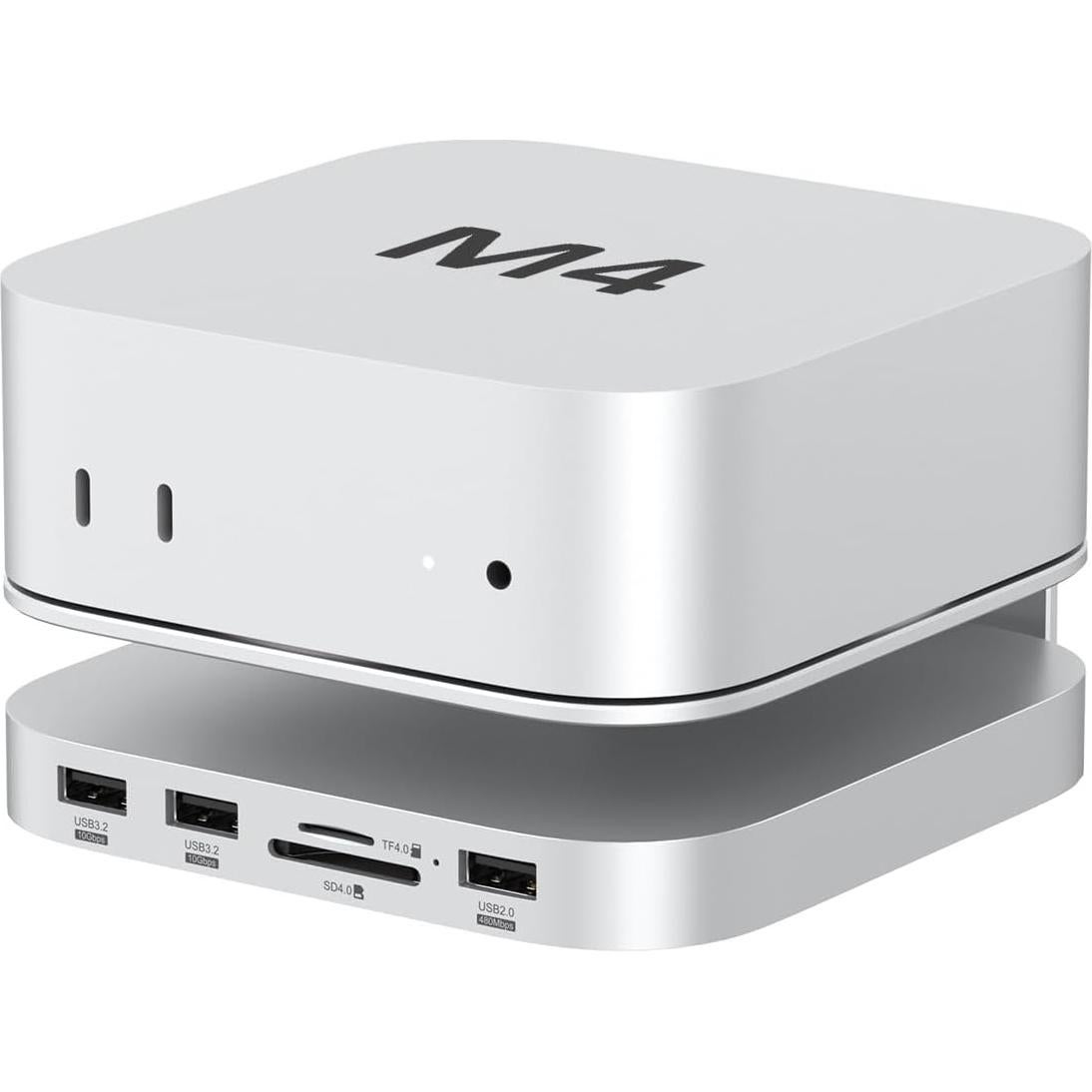 Dock Soporte Aluminio 9 en 1 AKKYAJAURE para Mac Mini M4