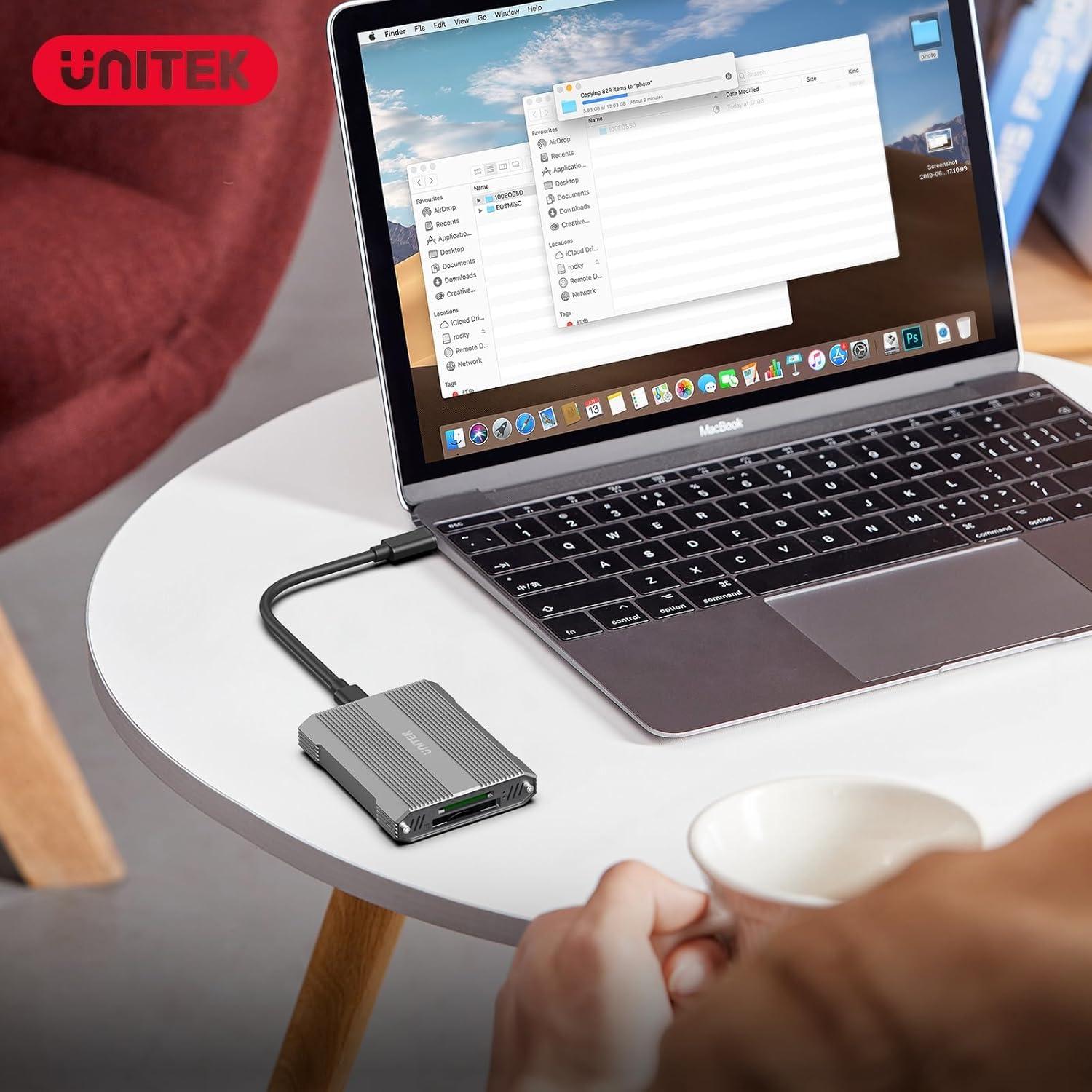 Lector de Tarjetas Unitek CFexpress Tipo B y SD 10Gbps