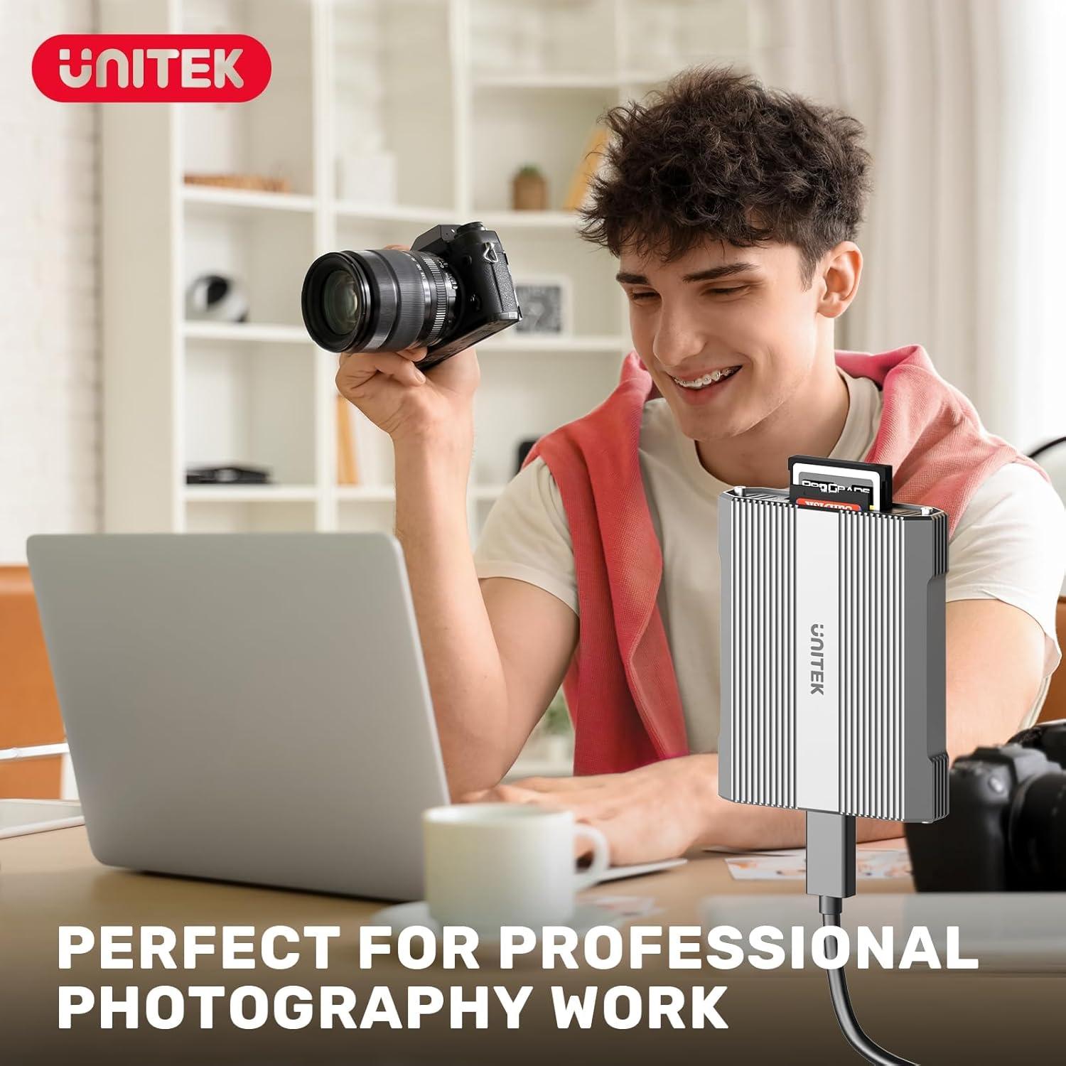 Lector de Tarjetas Unitek CFexpress Tipo B y SD 10Gbps