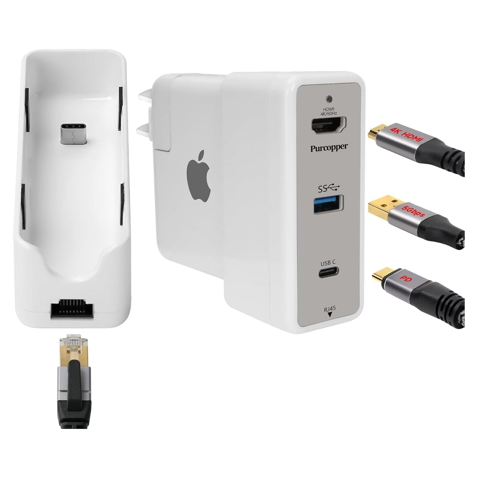 Estación de Acoplamiento 4 en 1 Purcopper para MacBook