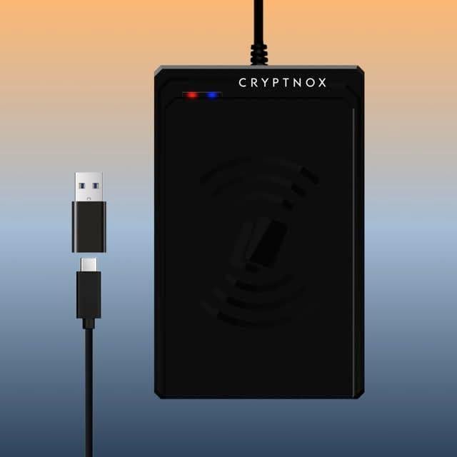 Lector de Tarjetas Sin Contacto Cryptnox USB Tipo-C - ISO 14443