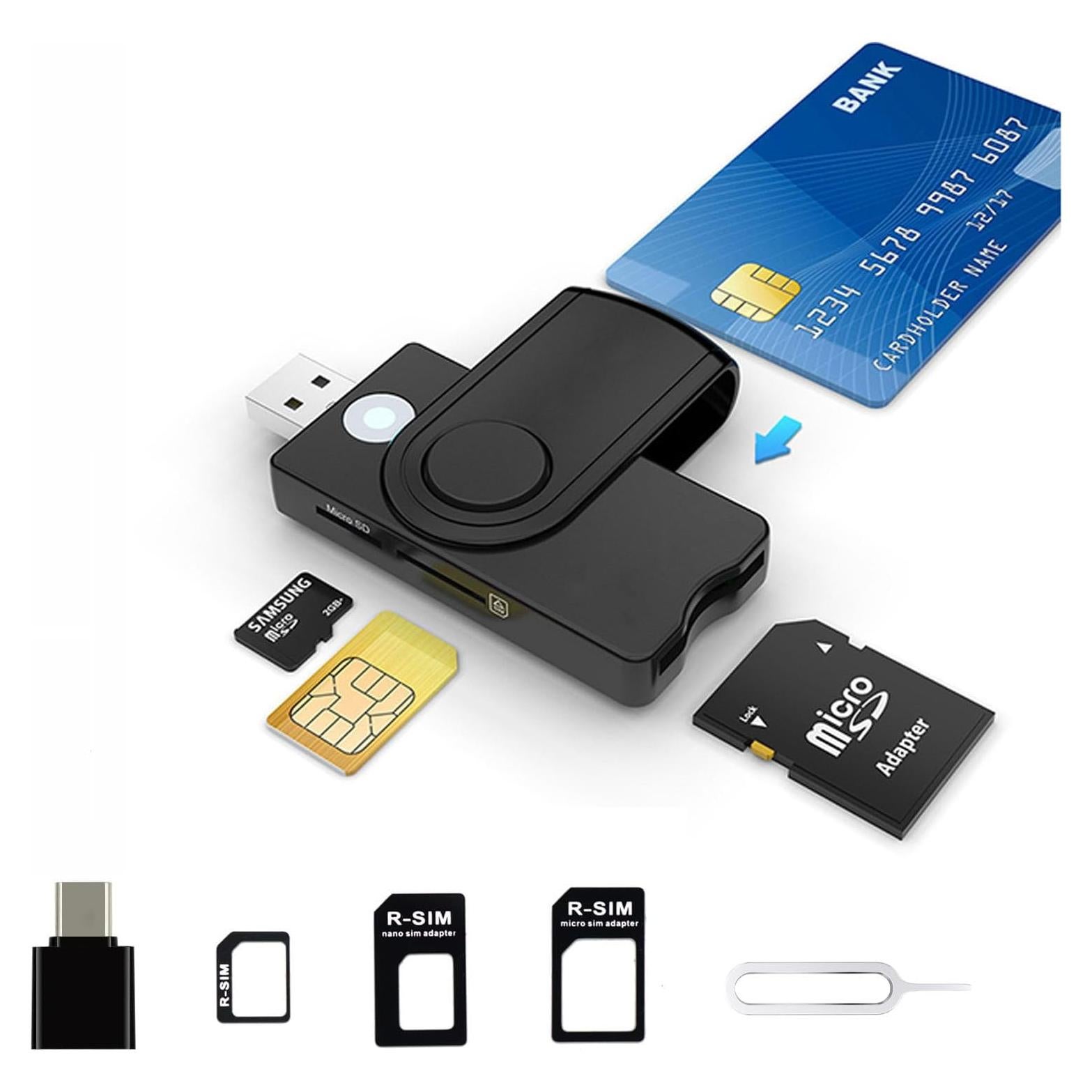 Lector de Tarjetas CAC Aiyingmei 5 en 1 USB Militar DOD