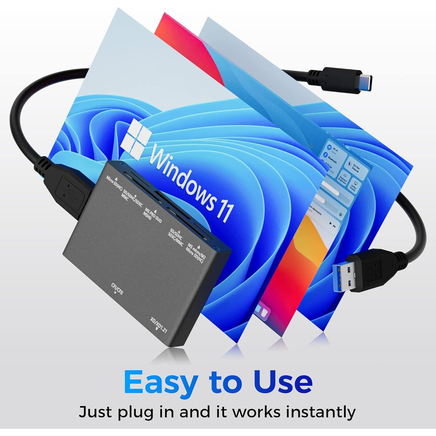 Lector de Tarjetas SD 7 en 1 Togconn USB 3.0 Alta Velocidad