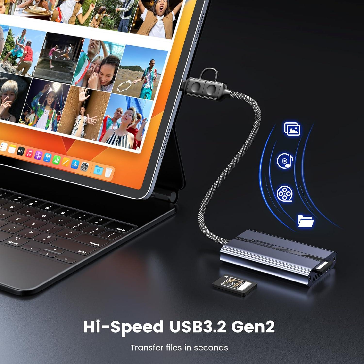 Lector de Tarjetas CFexpress Tipo A MOGOOD USB-C 10Gbps