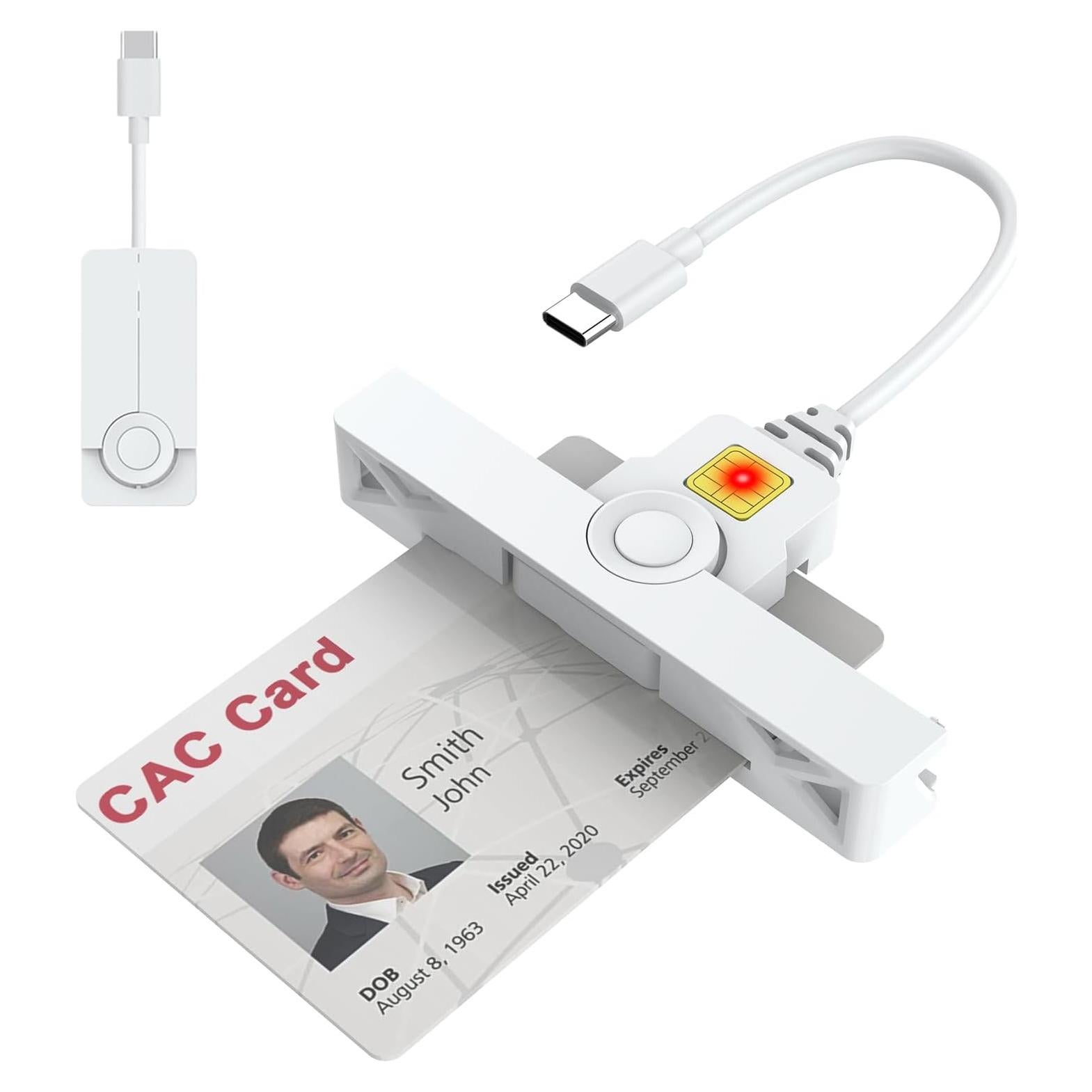 Lector de Tarjeta Inteligente CAC USB C Rocketek Plegable