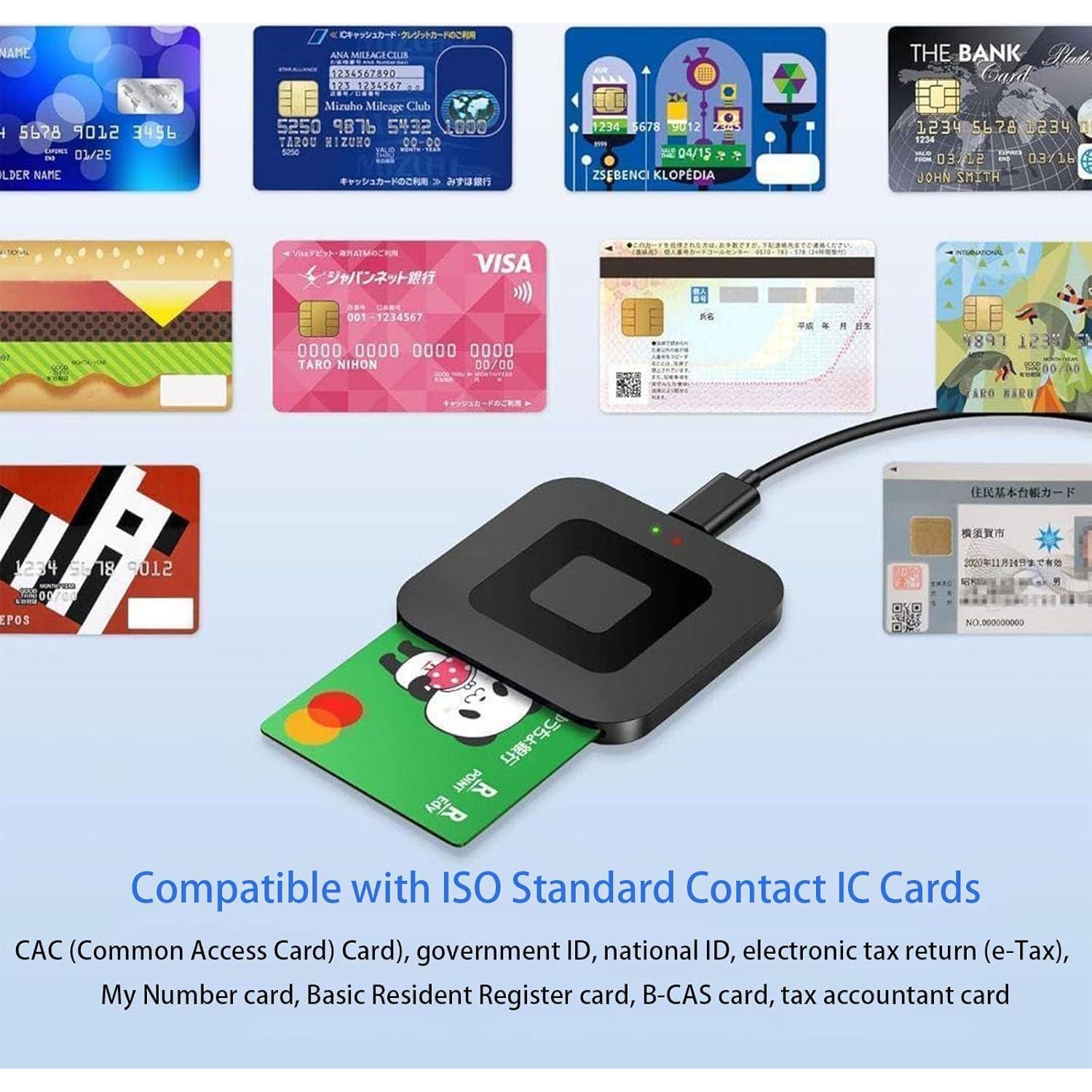 Lector de Tarjetas Inteligentes CAC USB Aiyingmei - Compatible con Windows, Mac y Linux