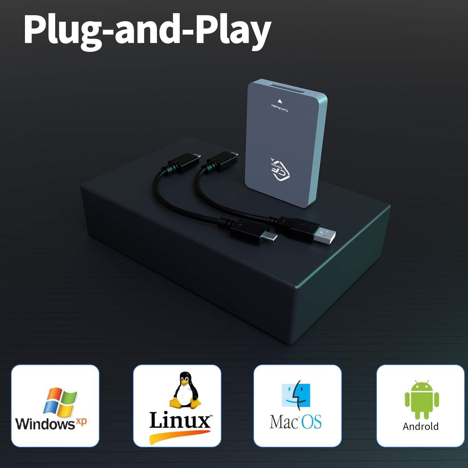 Lector de Tarjetas CFexpress Tipo A Rytaki USB 3.1 10Gbps