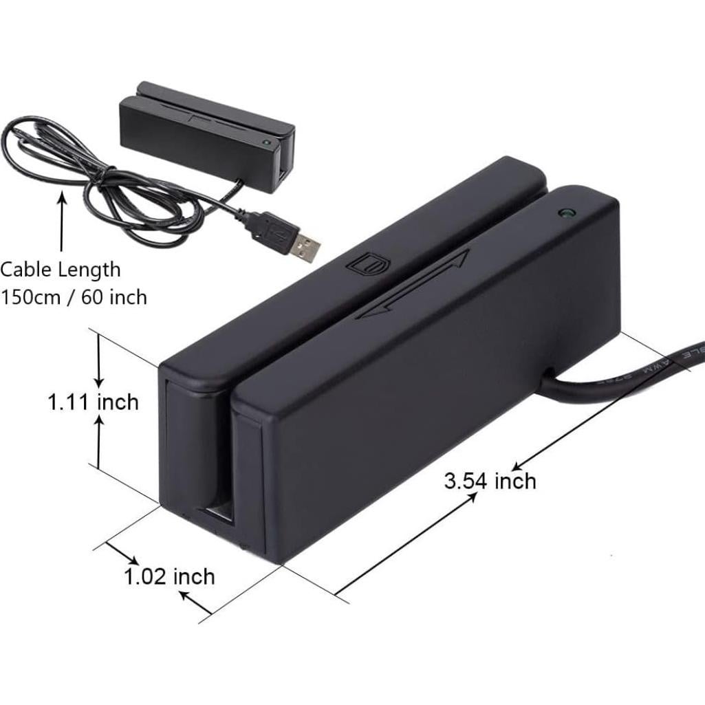 Lector Magnético de Tarjetas Posunitech MSR100 USB 3 Pistas