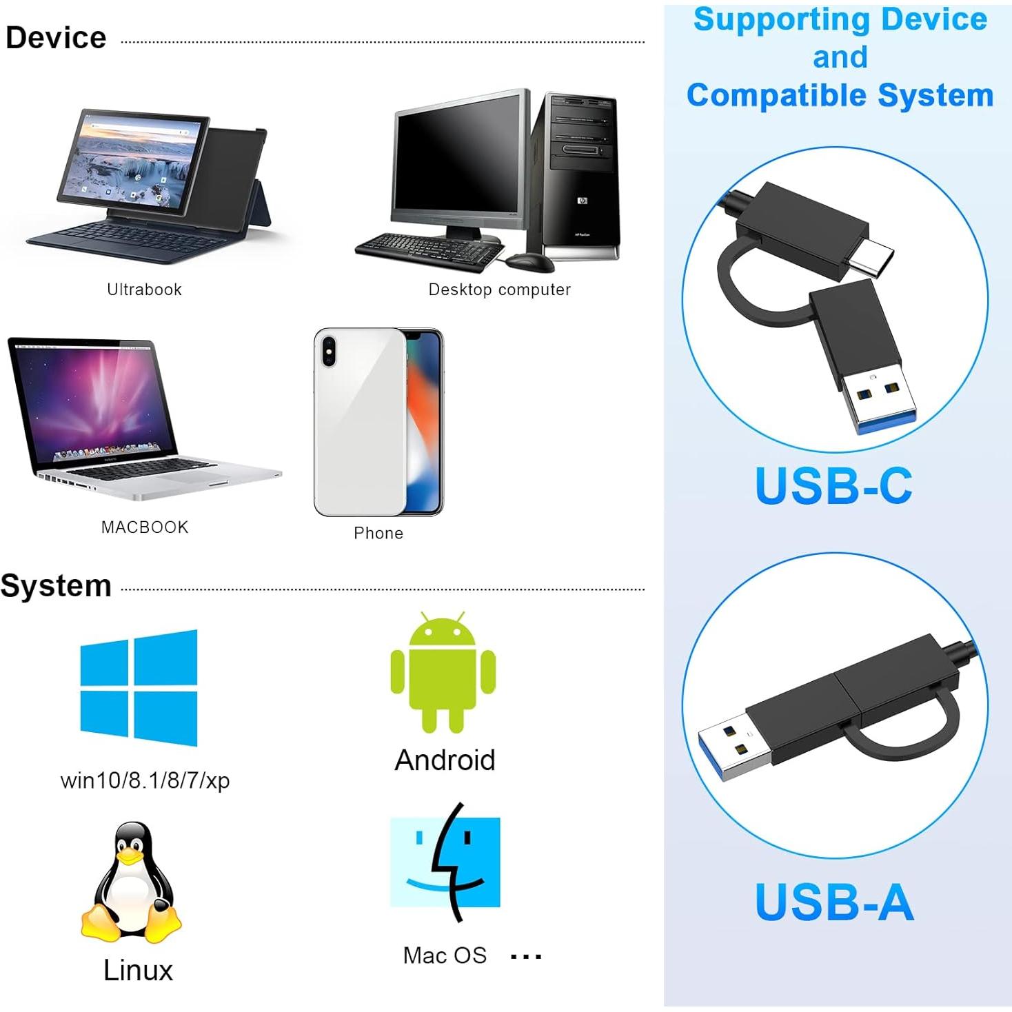 Lector de Tarjetas XQD Rocketek USB Tipo C 5Gbps Doble Ranura