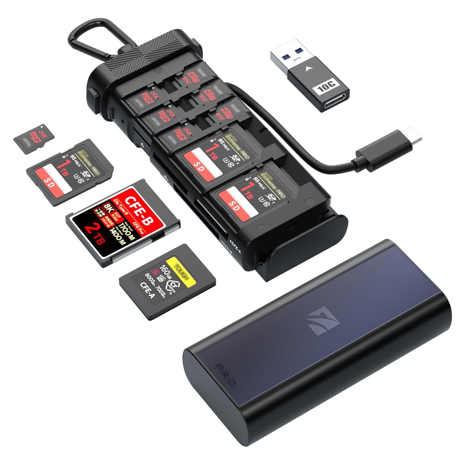 Lector de Tarjetas Freewell Pro USB 3.2 10Gbps para CF y SD