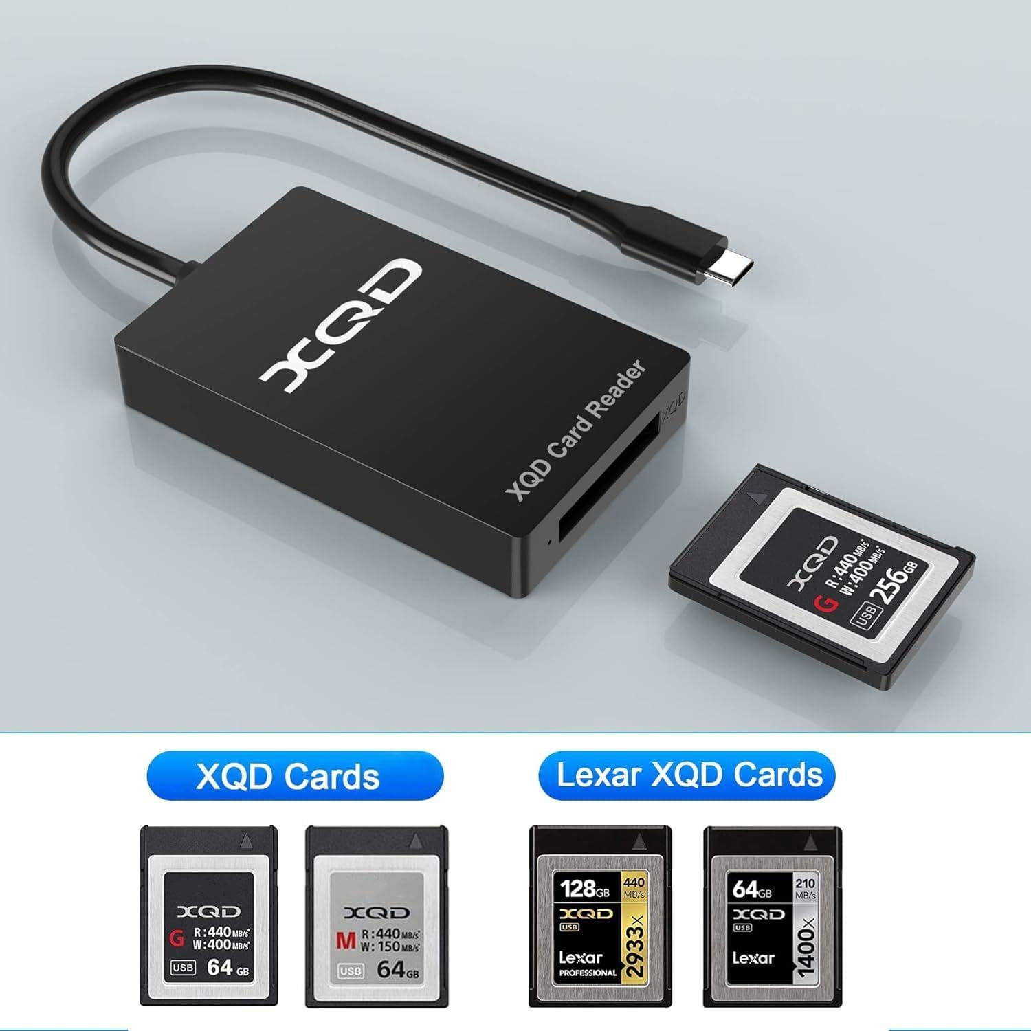 Lector de Tarjetas XQD USB C Yeemie 5Gbps Compatible Nikon