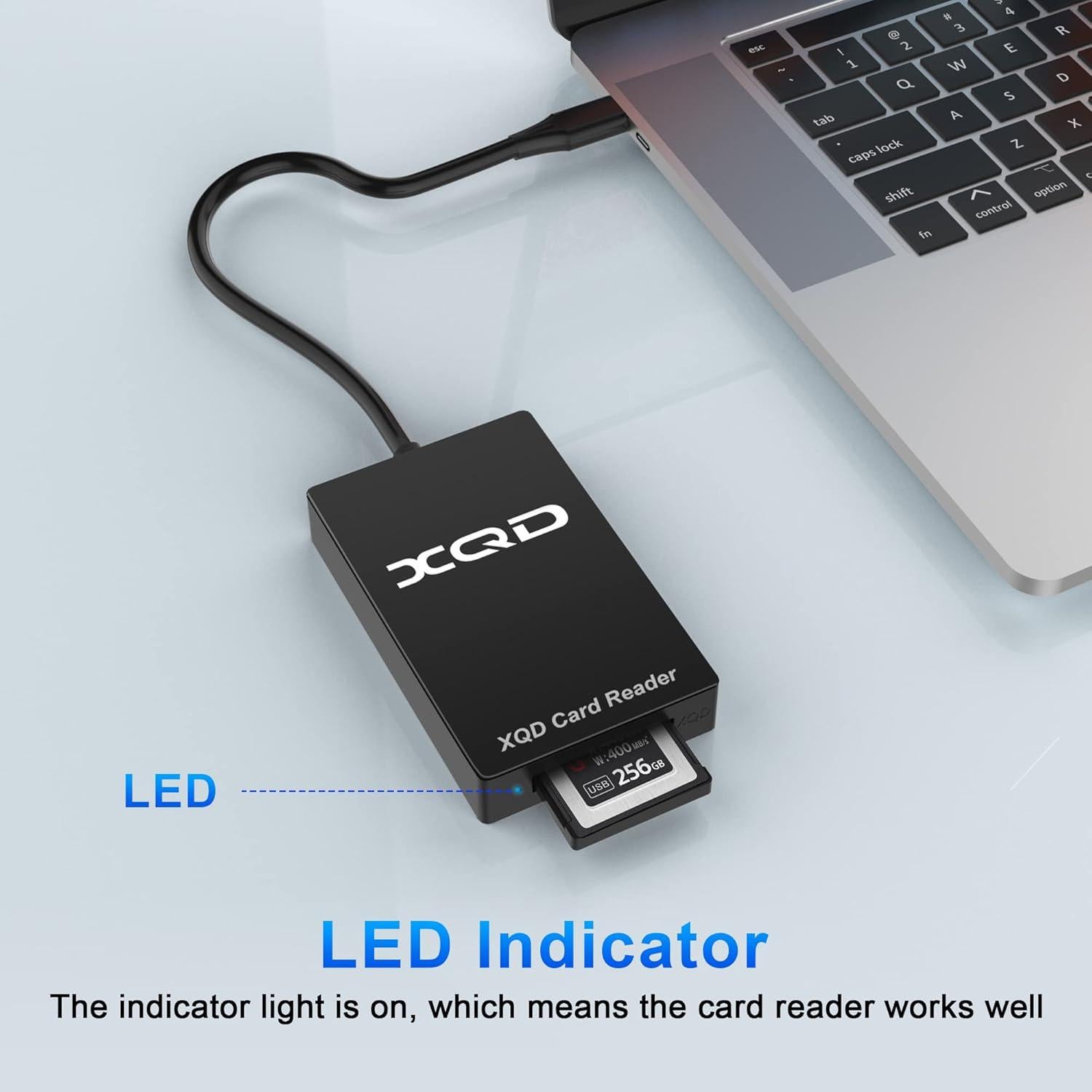 Lector de Tarjetas XQD USB C Yeemie 5Gbps Compatible Nikon