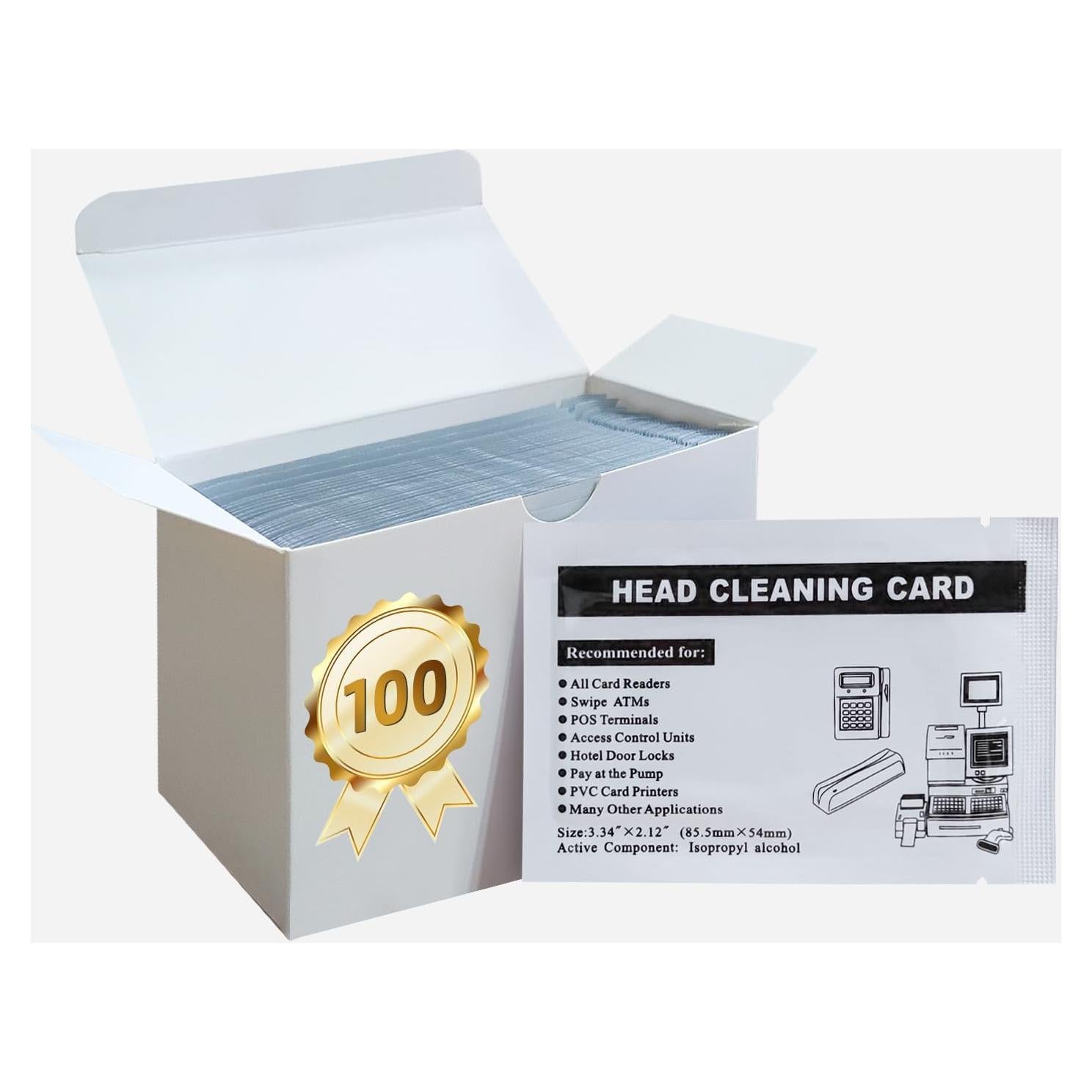 Tarjetas de Limpieza Doble Cara CR80 Deftun - 50 Unidades