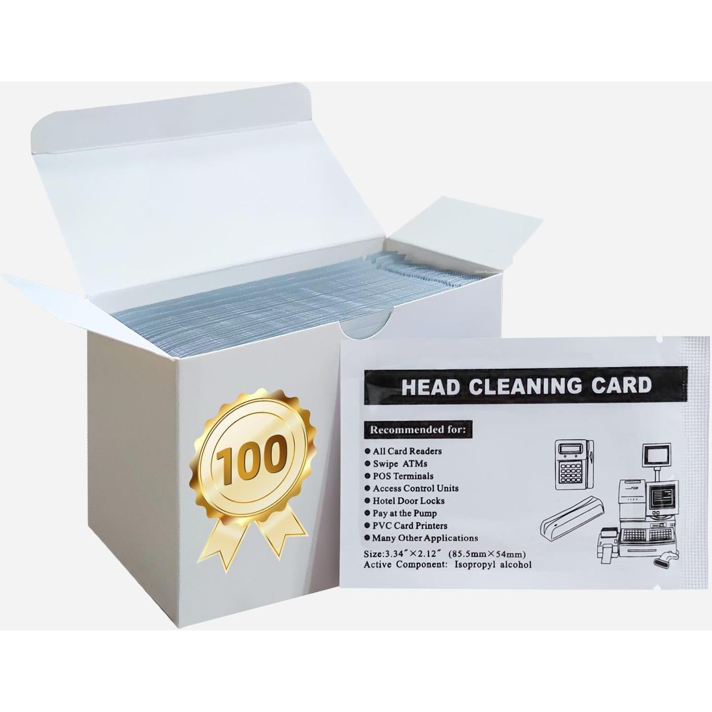 Tarjetas de Limpieza Doble Cara CR80 Deftun - 50 Unidades