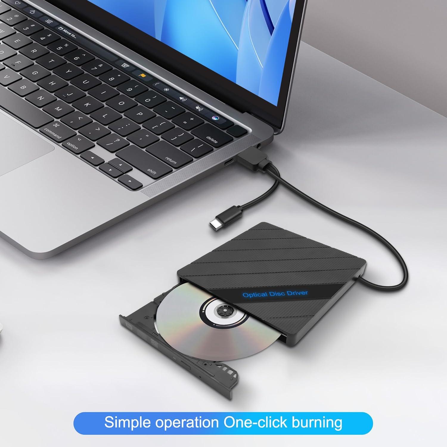 Unidad Externa CD/DVD XMSJSIY USB 3.0 Tipo-C 8 en 1 Portátil