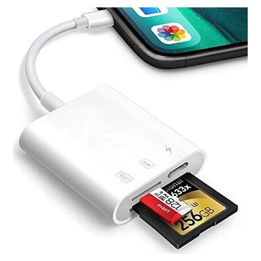 Lector de Tarjetas Lightning a SD y Micro SD Solar