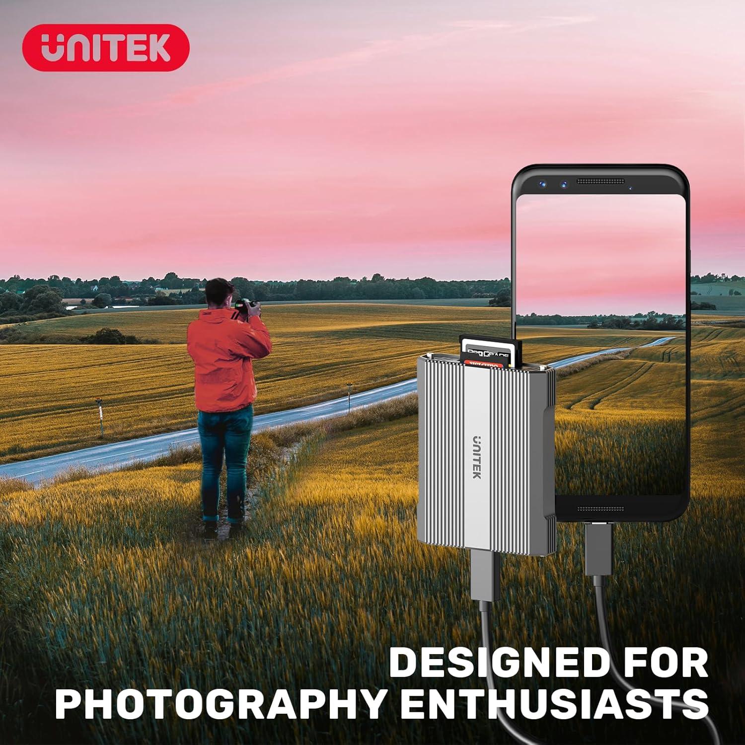 Lector de Tarjetas CFexpress Tipo A y SD Unitek R1022A 10Gbps