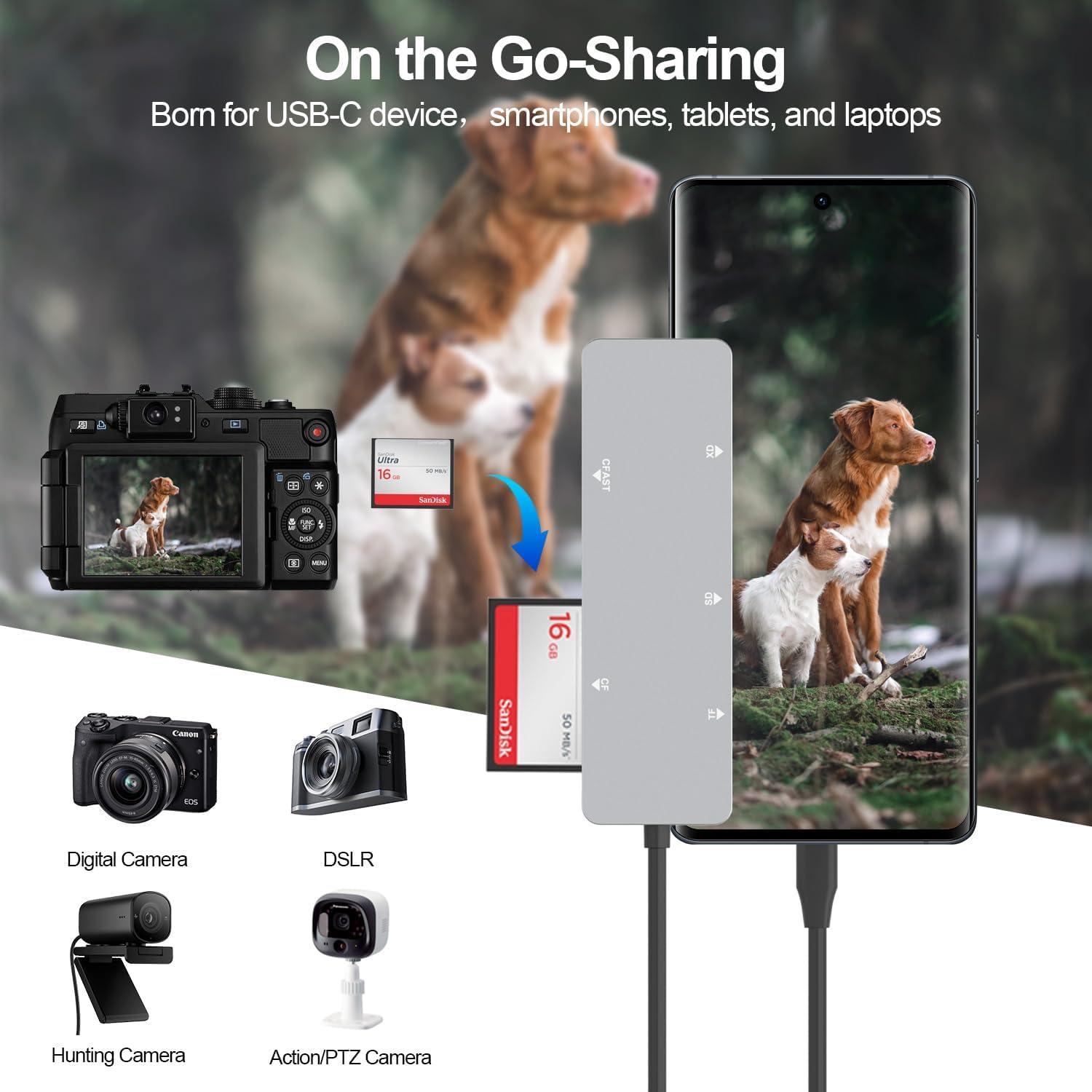 Lector de tarjetas 5 en 1 Rytaki Pro CFast USB-C 3.0