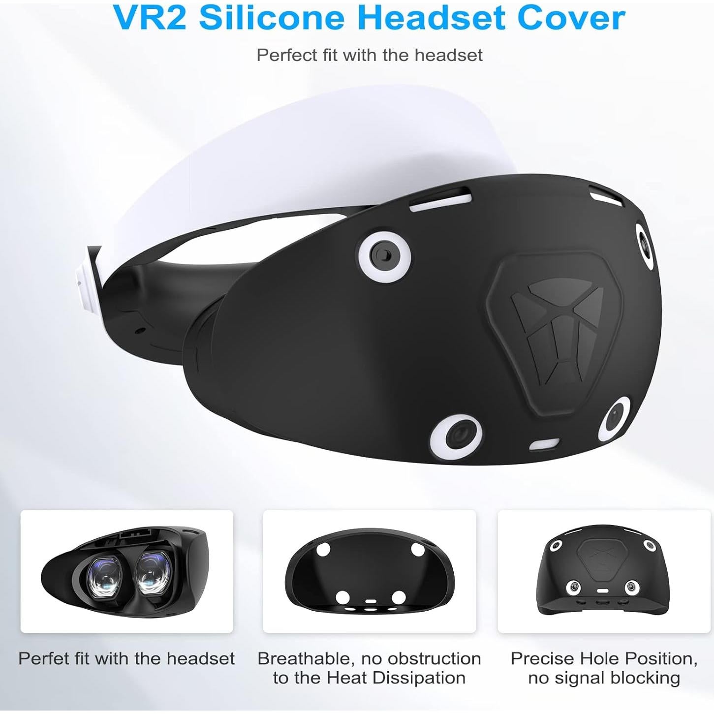 Juego de Cubiertas Protectores para PSVR2 WOLIBEAR - Silicona