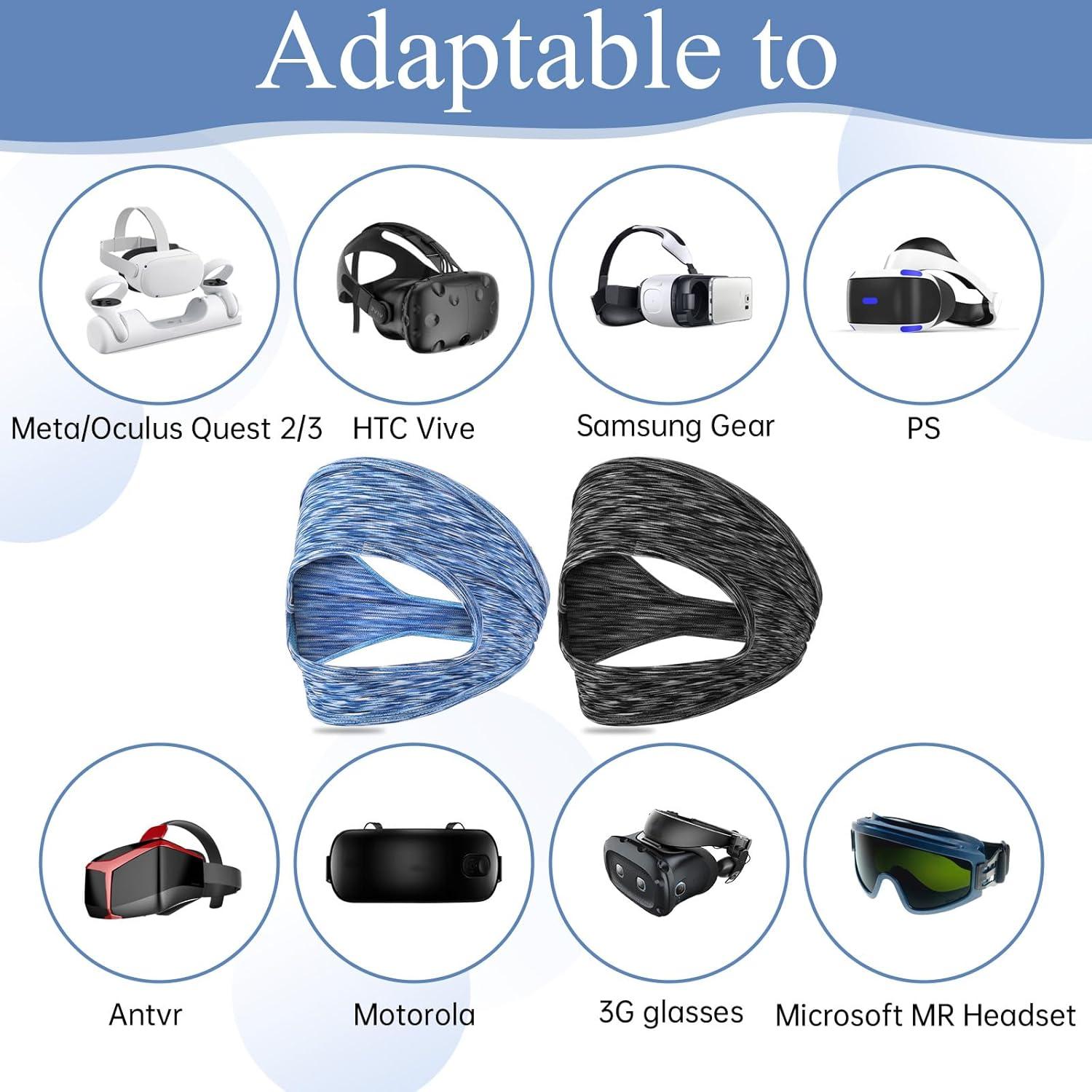 2 Pcs Máscara de Ojos VR Ajustable Transpirable WY LIGHTING